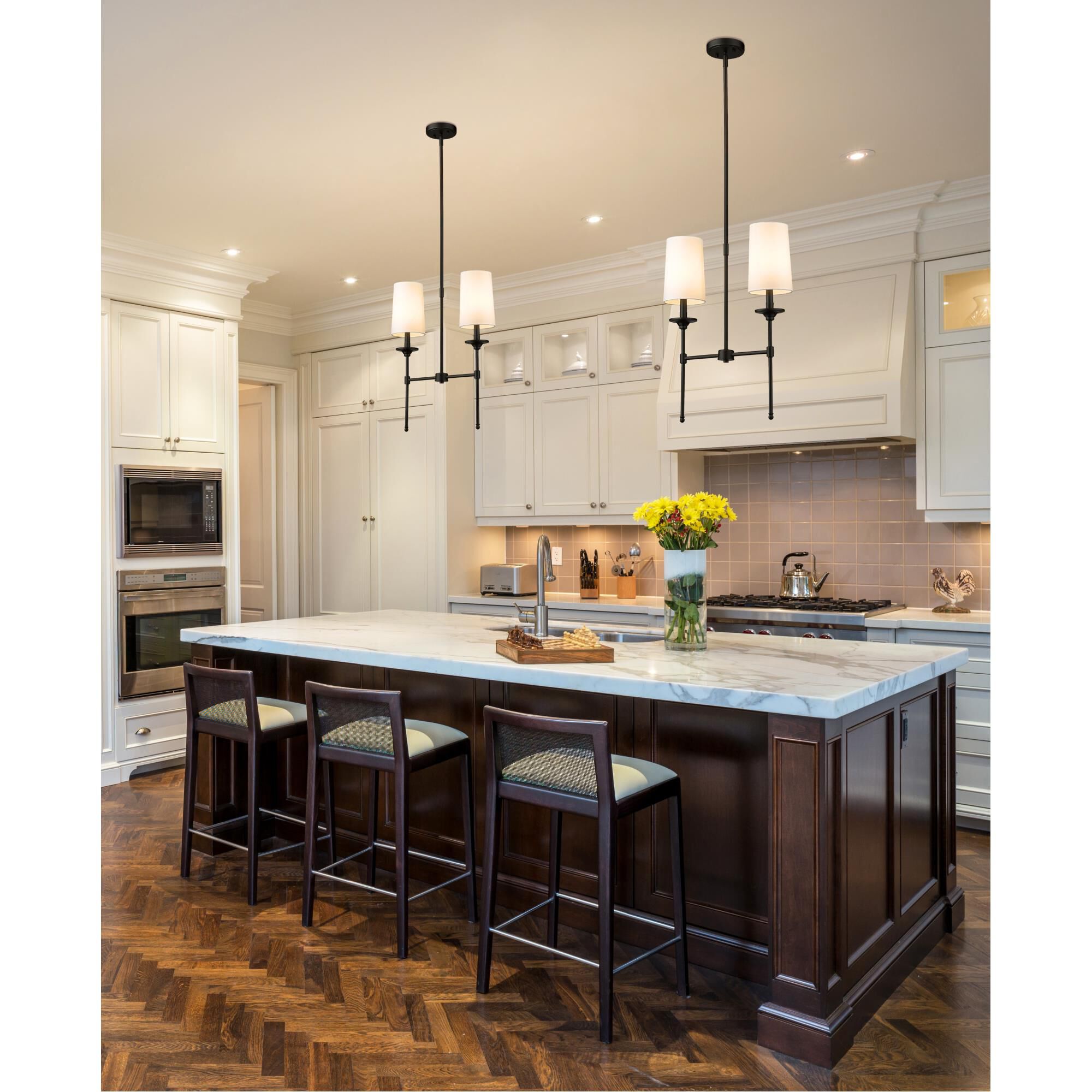 Shown in Polished Nickel finish and No Glass glass and Off White shade