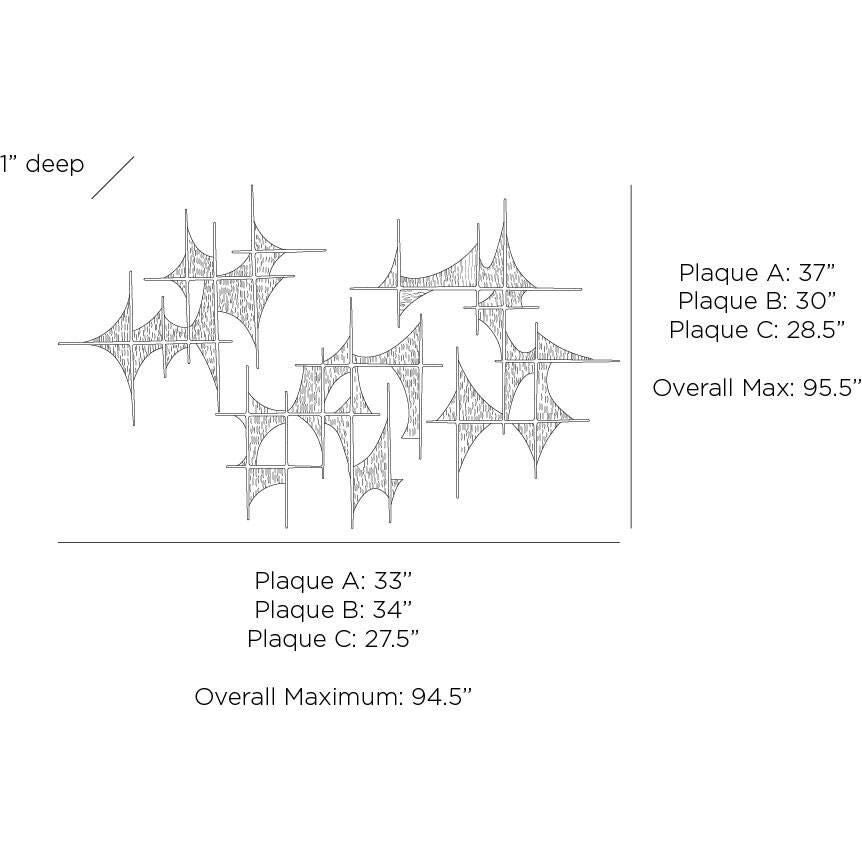 Freya 37 Inch Alternative Wall Art by Arteriors Home