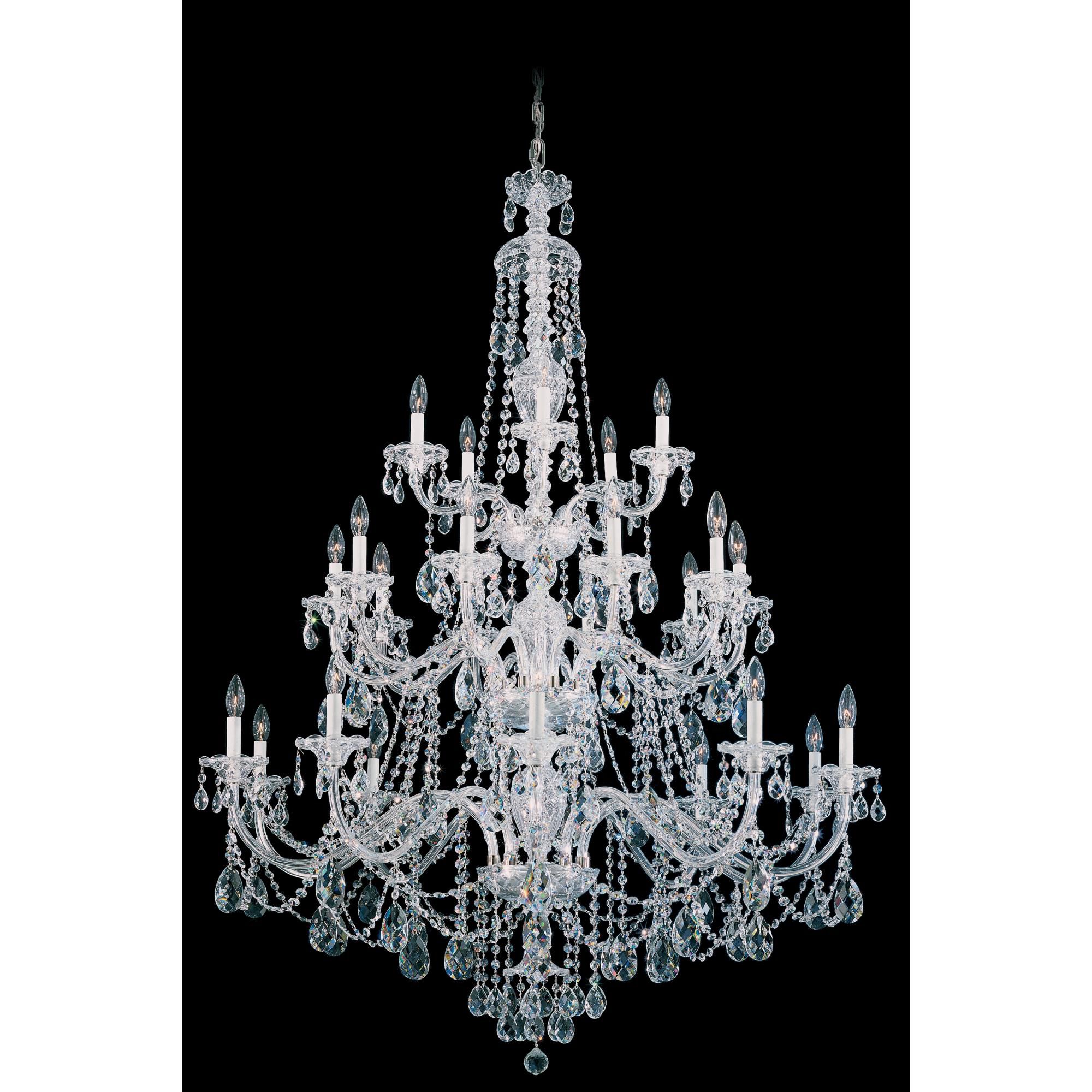 Sterling 45 Inch 25 Light Chandelier by Schonbek