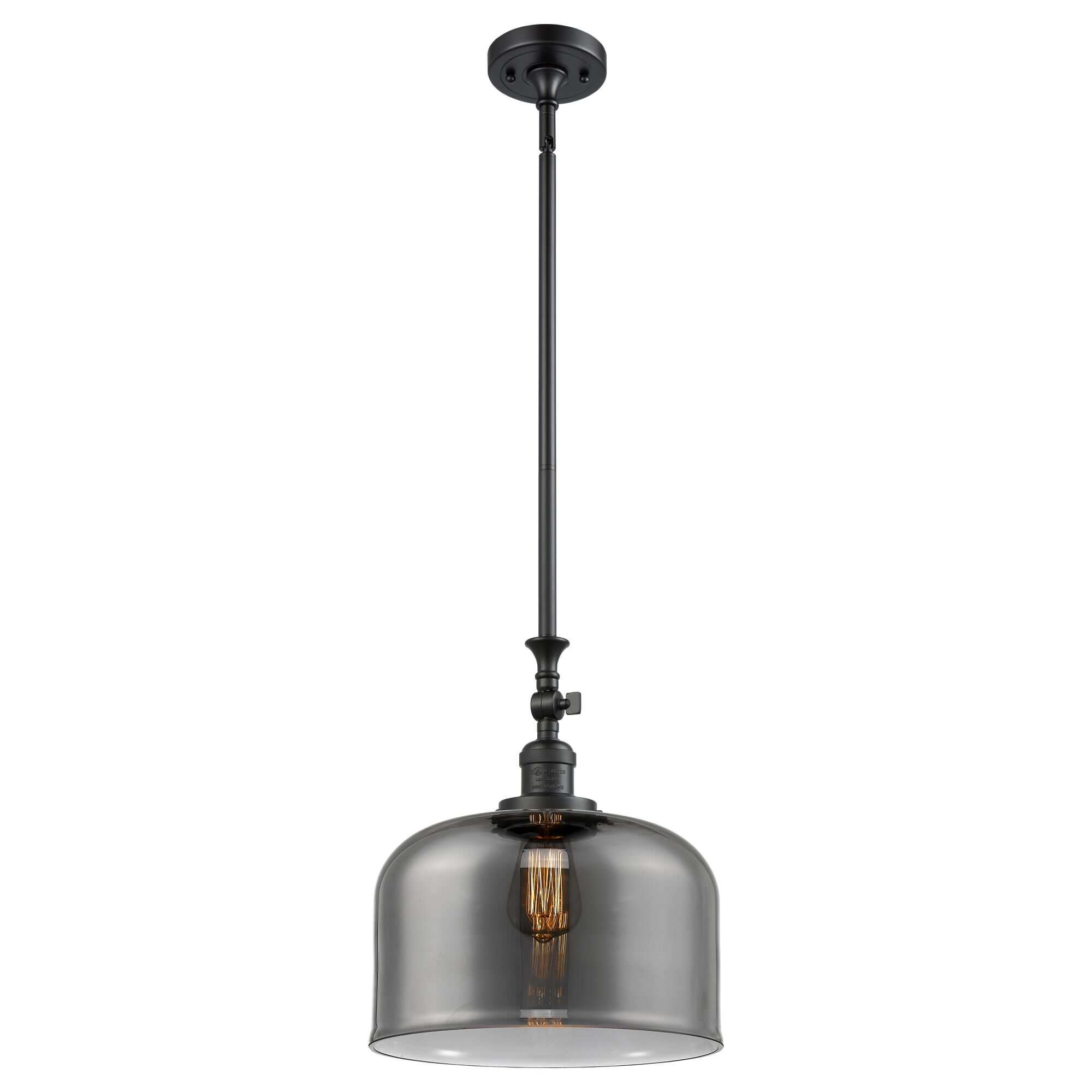 Shown in Matte Black finish and Plated Smoke glass