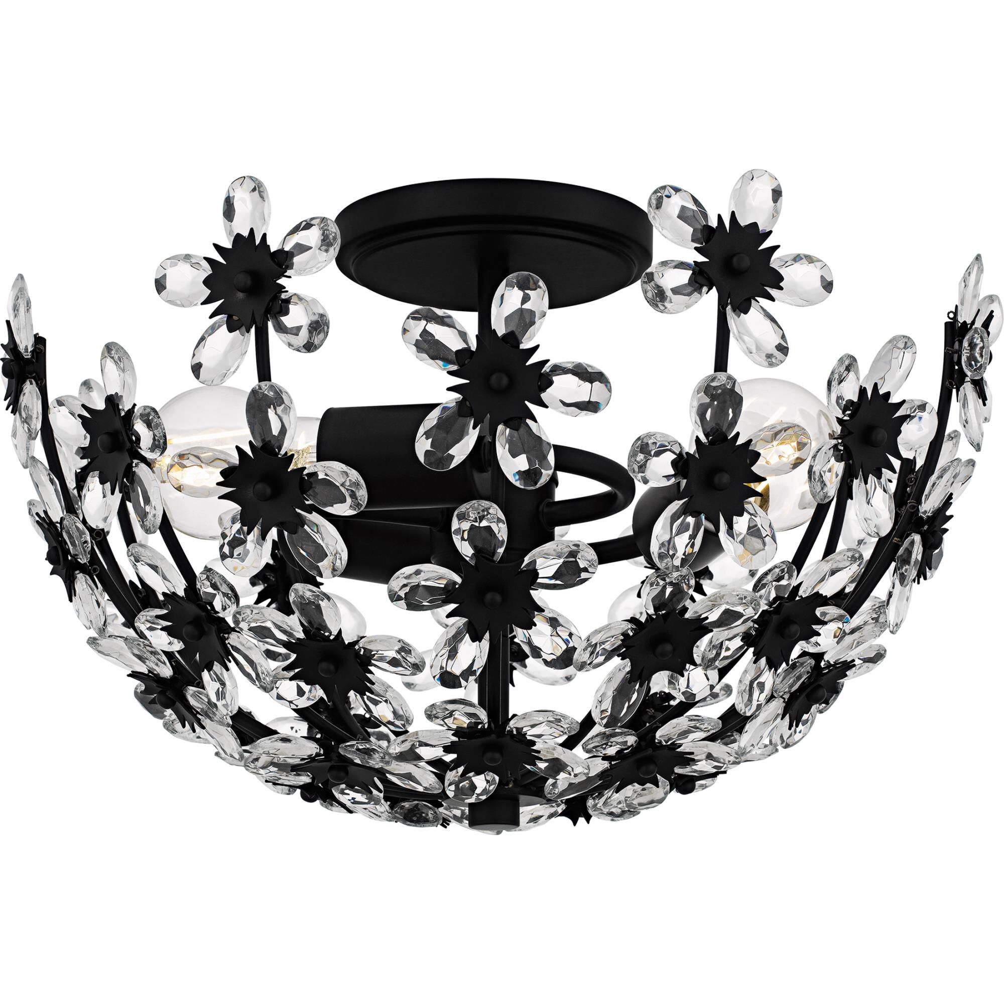 Rosemary 16 Inch Semi Flush Mount by Quoizel