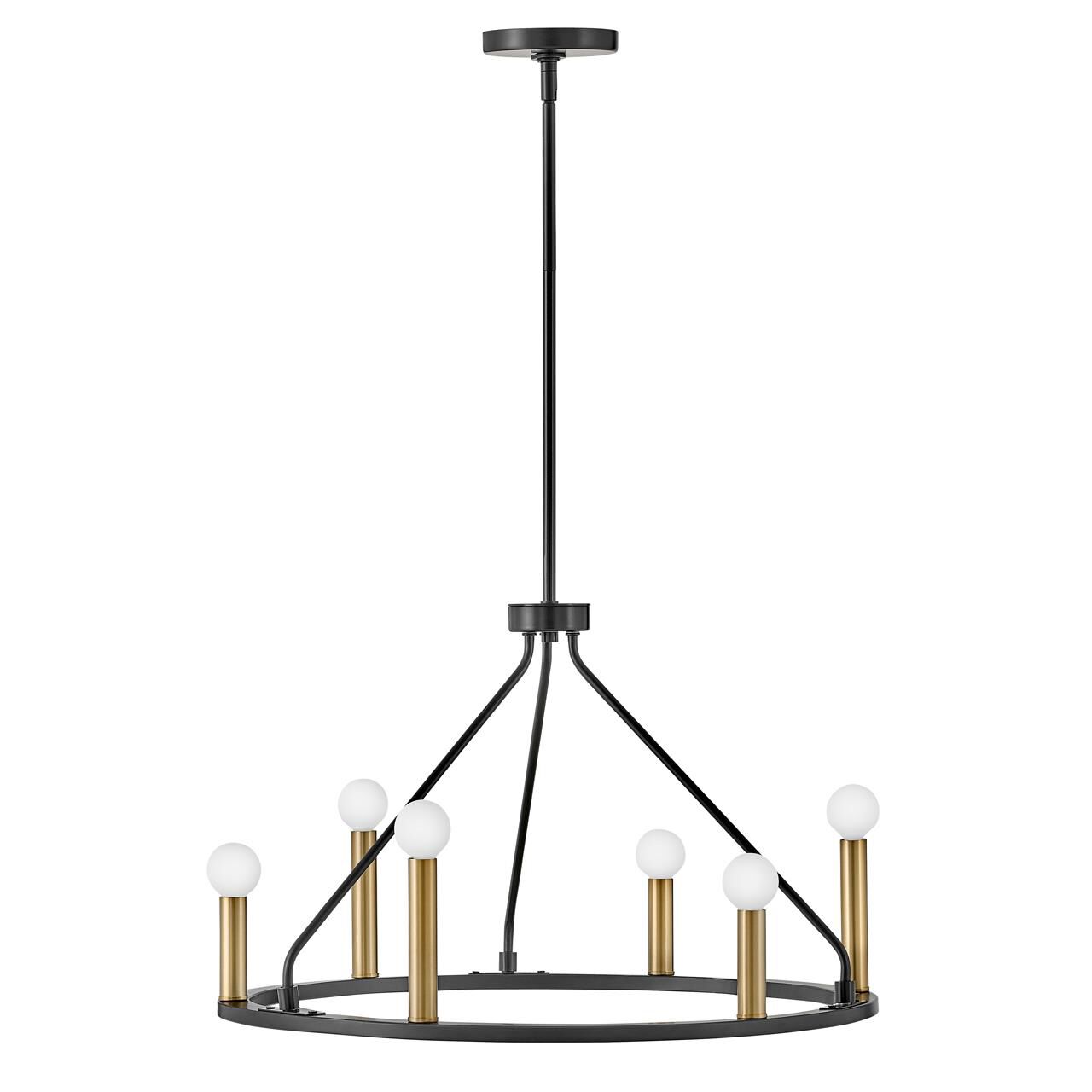 Lazlo 24 Inch 6 Light Chandelier by Lark