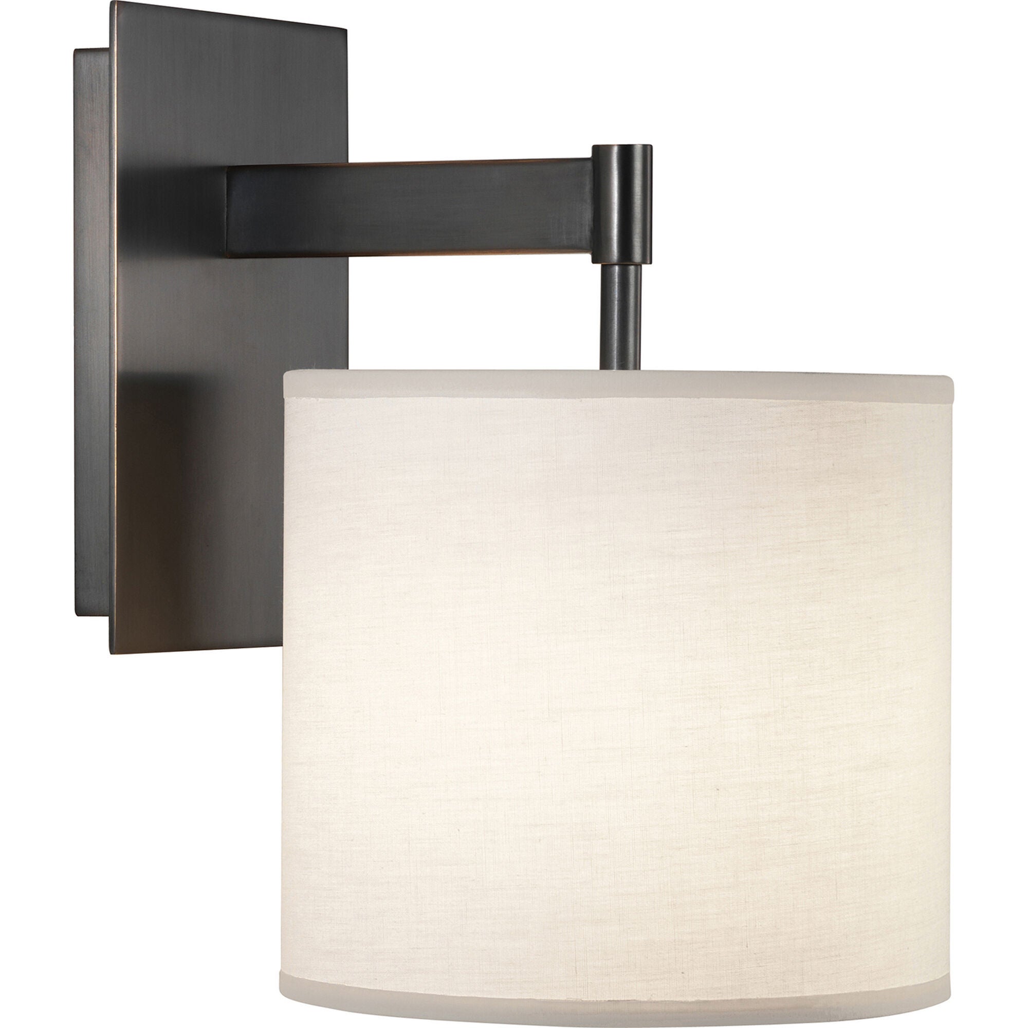 Shown in Deep Patina Bronze finish and Fondine Fabric shade