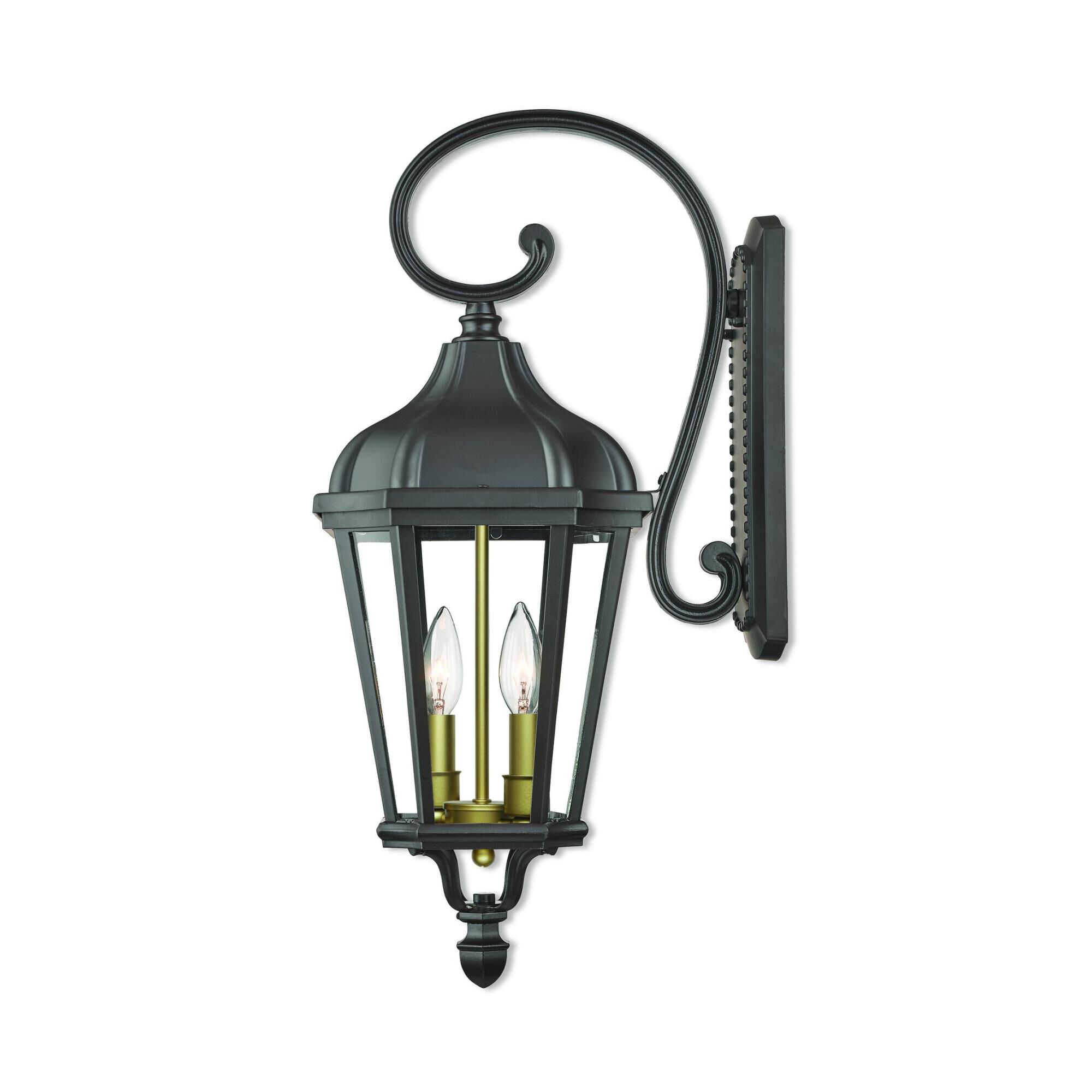 Shown in Bronze finish and Clear glass