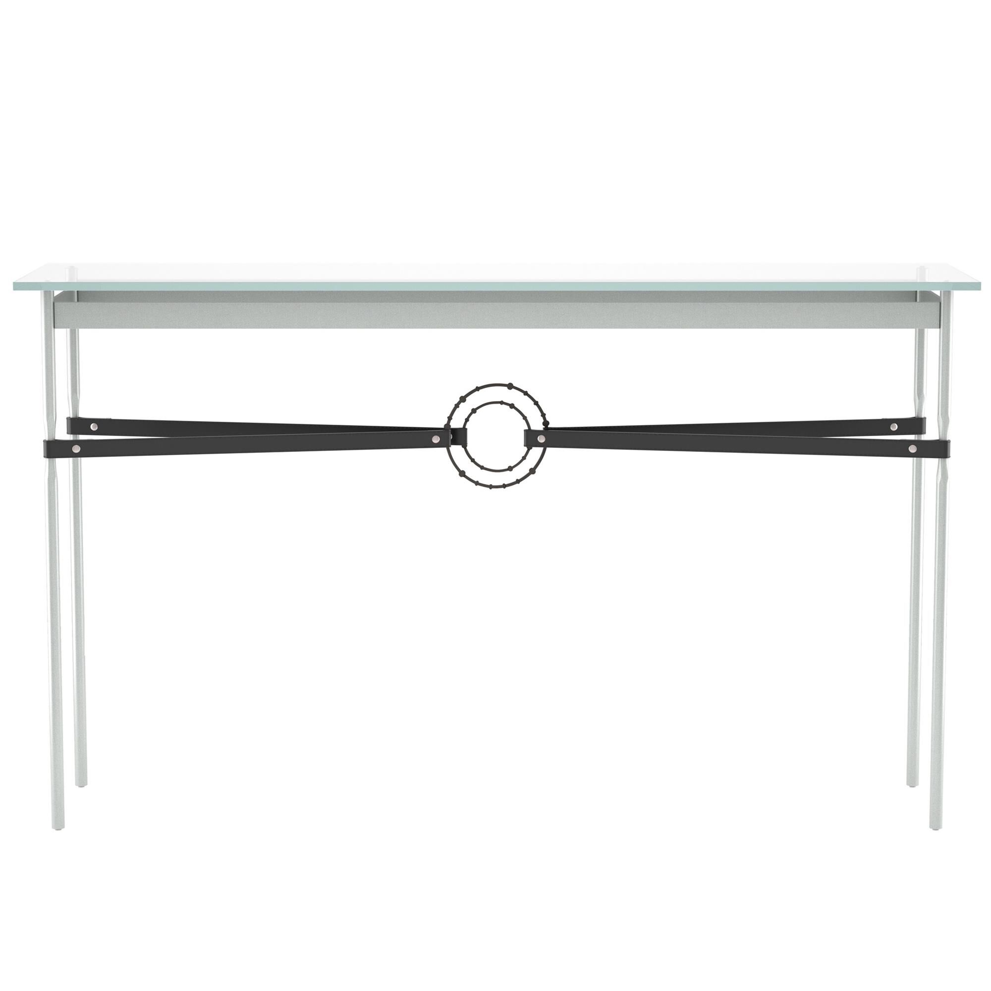 Shown in Vintage Platinum finish and Oil Rubbed Bronze with Leather Black  accent