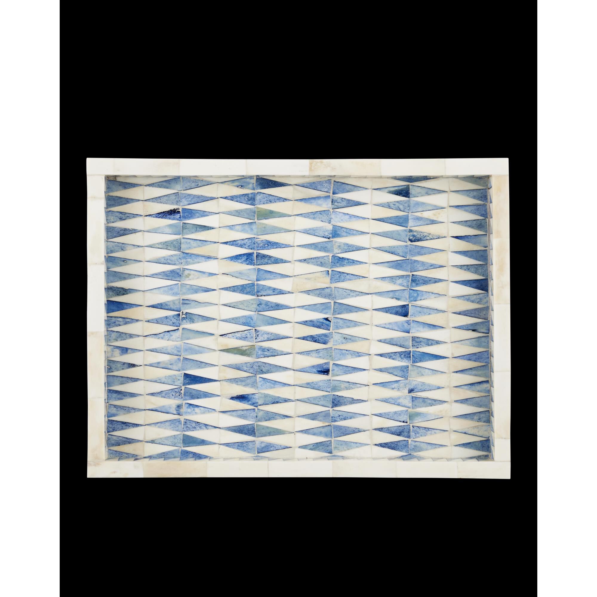 Shown in Blue and White finish