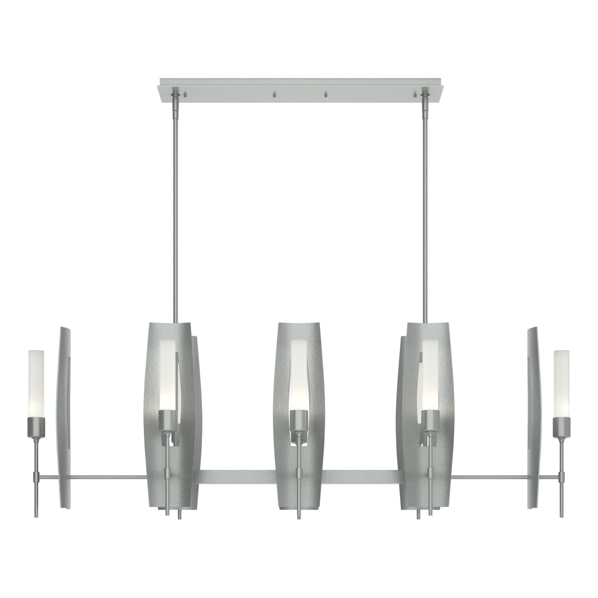 Shown in Vintage Platinum finish and Frosted glass