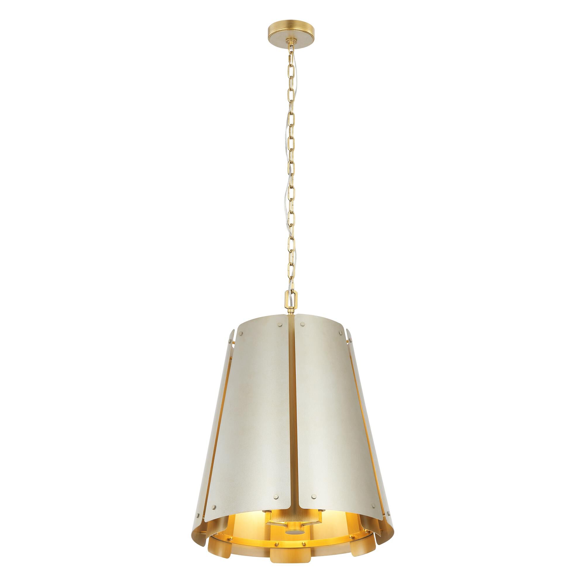 Shown in Gold and Brass finish and Gold shade