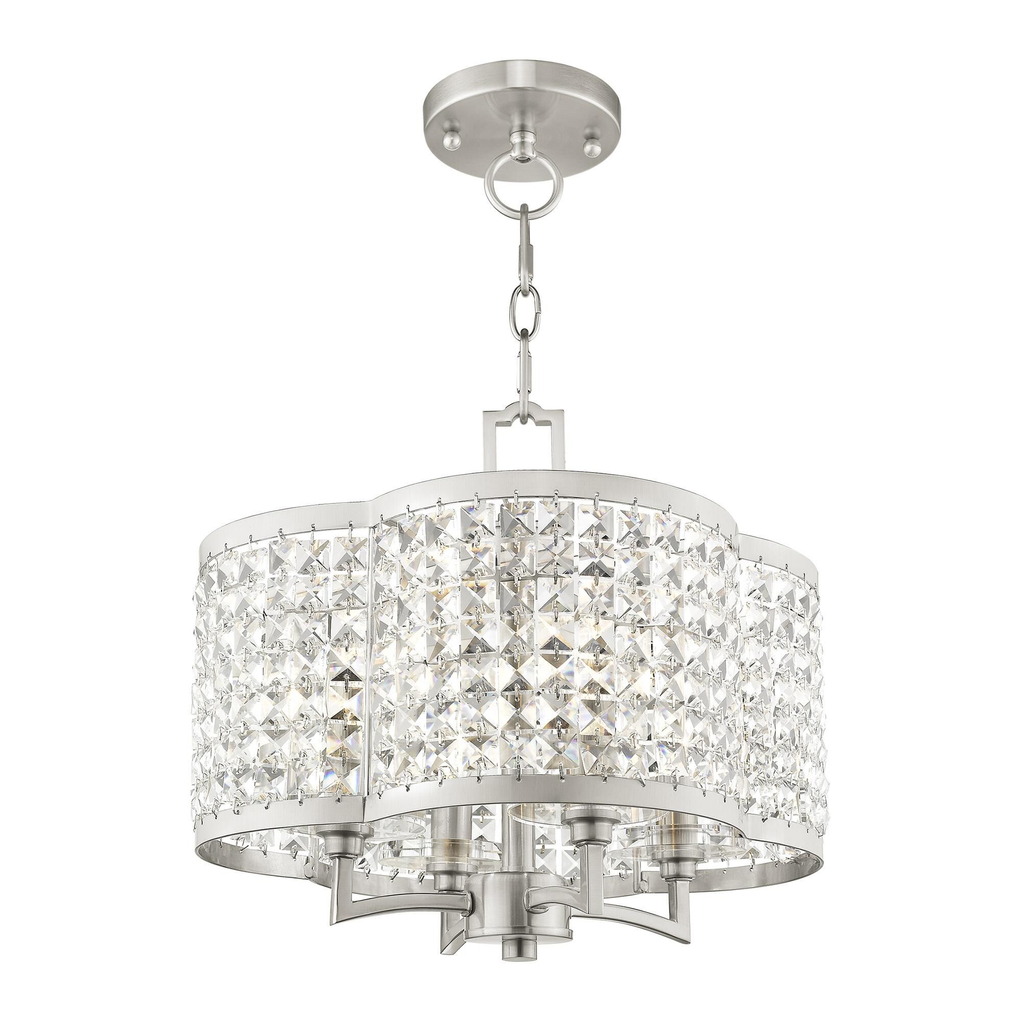 Grammercy 14 Inch 4 Light Mini Chandelier by Livex Lighting