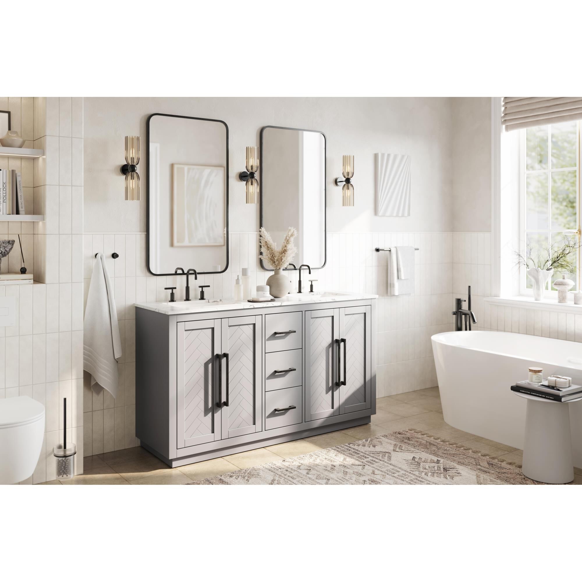 Chase 60 Inch Bath Vanity by Elegant Dcor