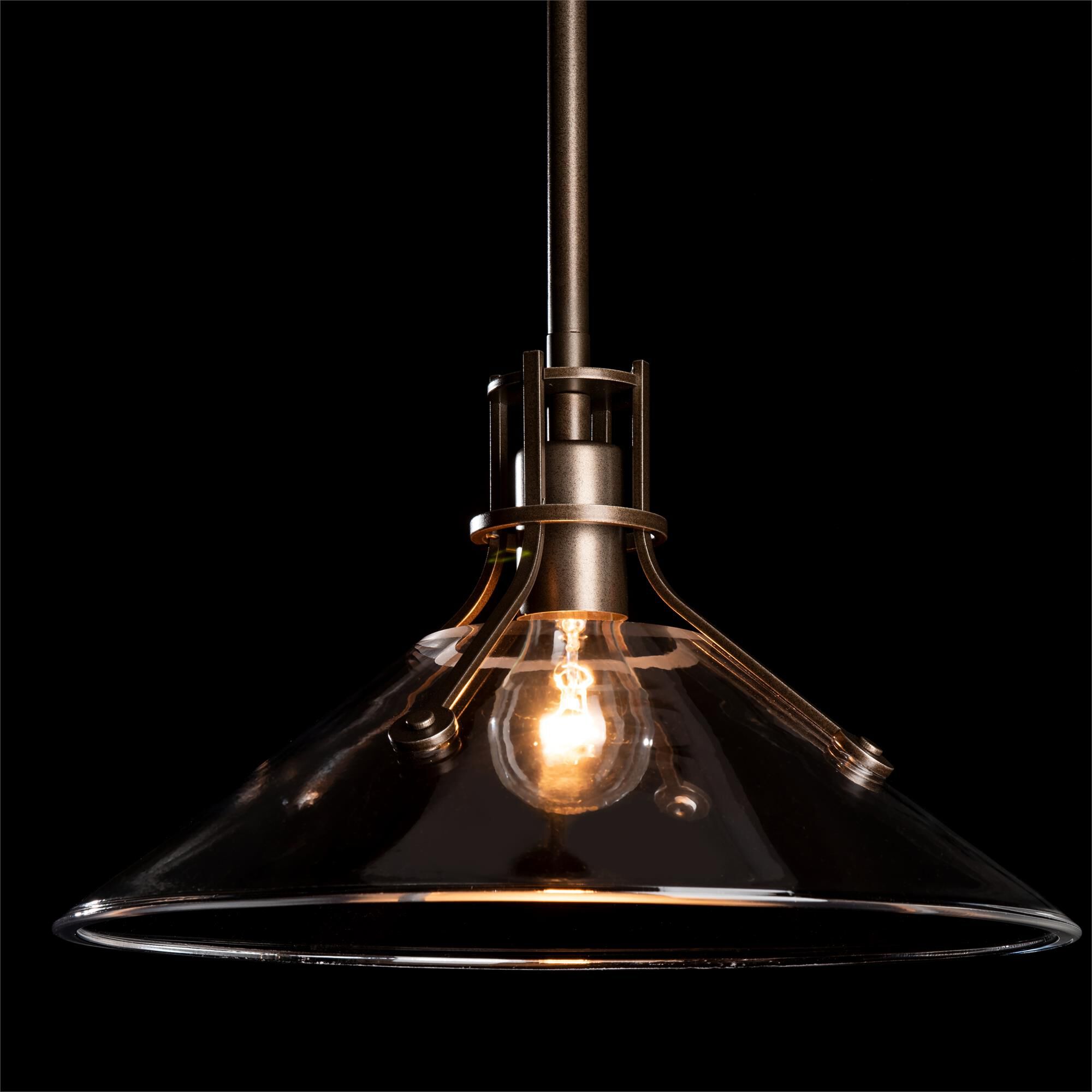 Shown in Coastal Bronze finish and Clear glass