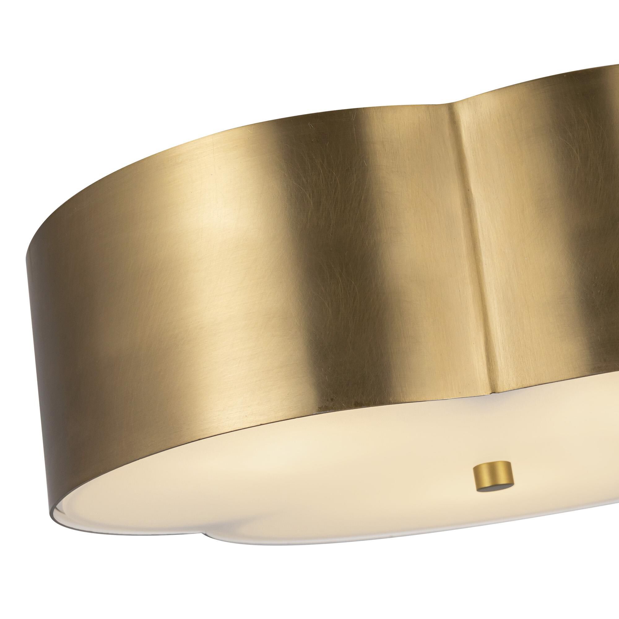 Hae Jung Roe Adella 14 Inch 3 Light Flush Mount,