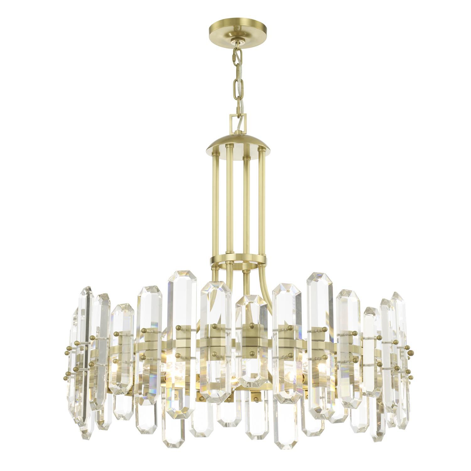 Bolton 24 Inch 8 Light Chandelier by Crystorama