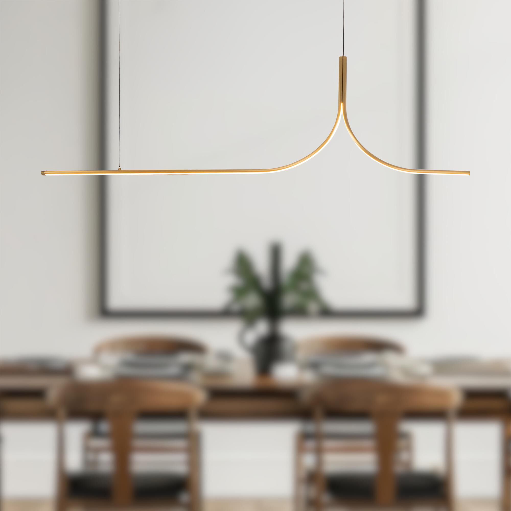 Branch Creative Thread 59 Inch Linear Suspension Light by Kuzco Lighting
