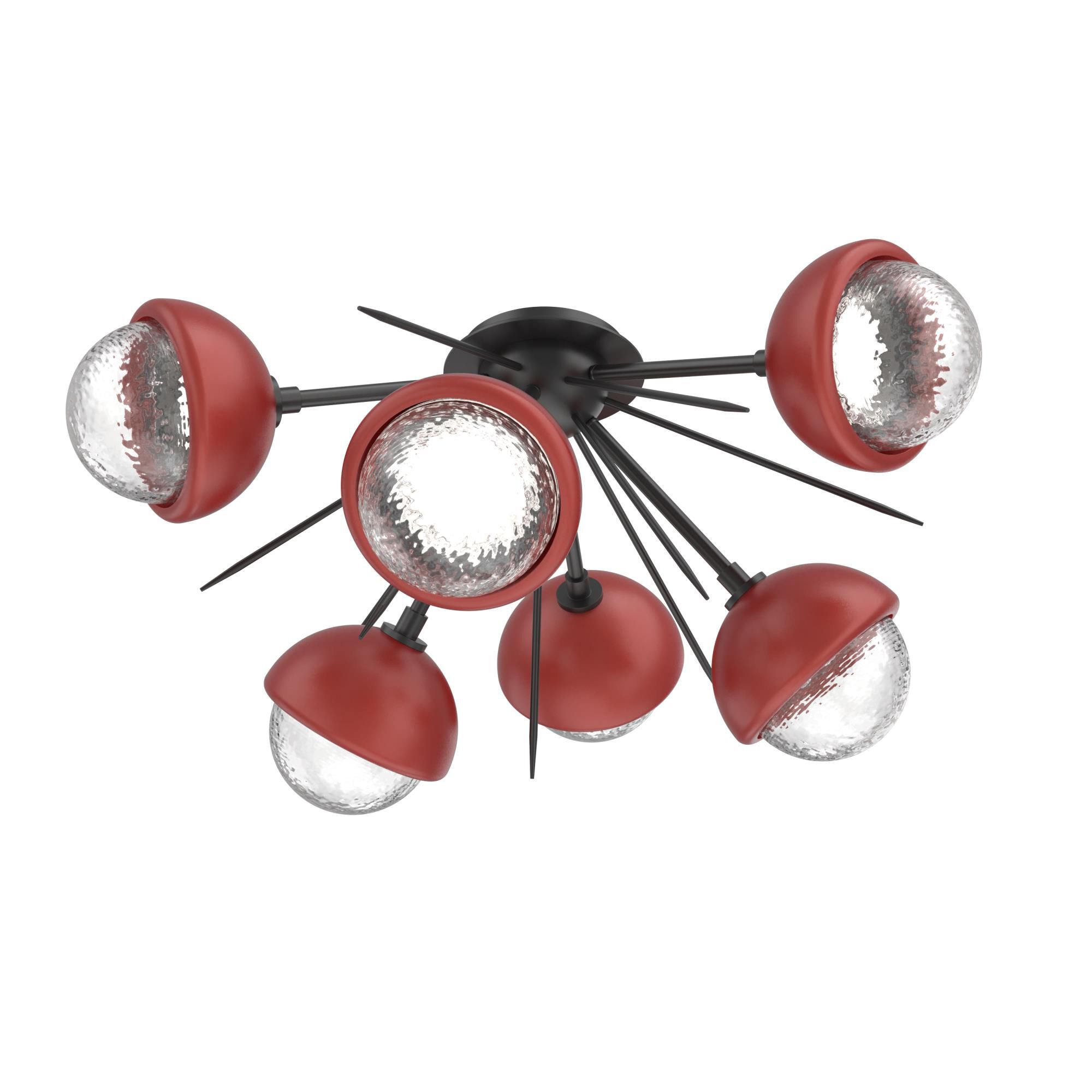 Levi Wilson Cabochon 28 Inch Semi Flush Mount by Hammerton Studio