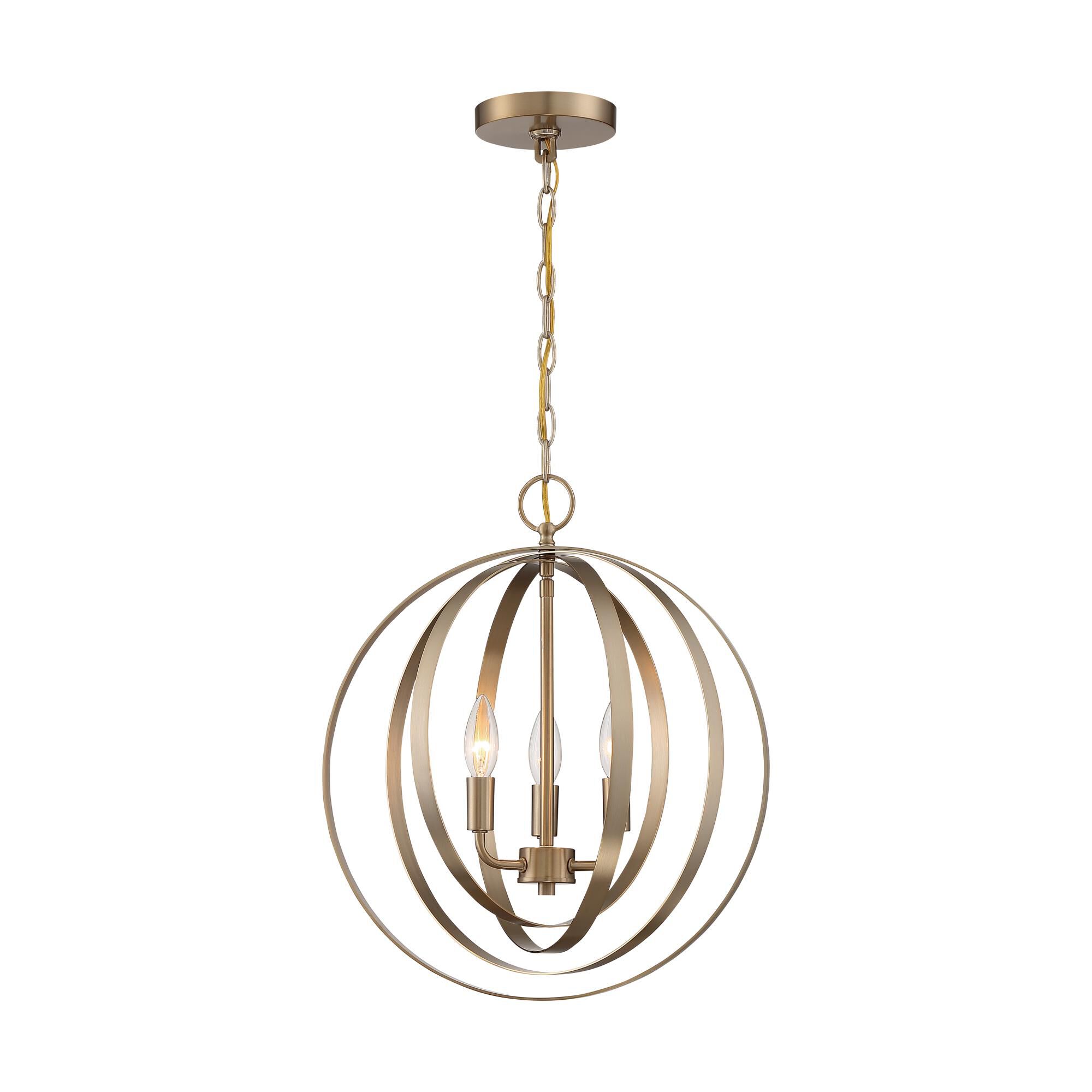 Pendleton 16 Inch 3 Light Mini Chandelier by Nuvo Lighting