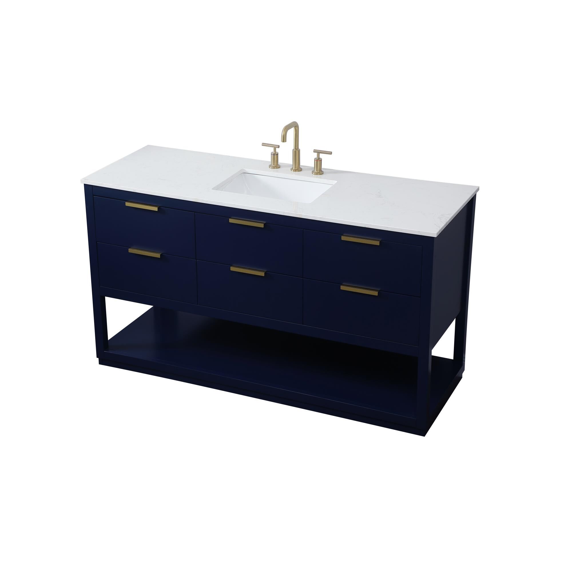 Shown in Blue finish