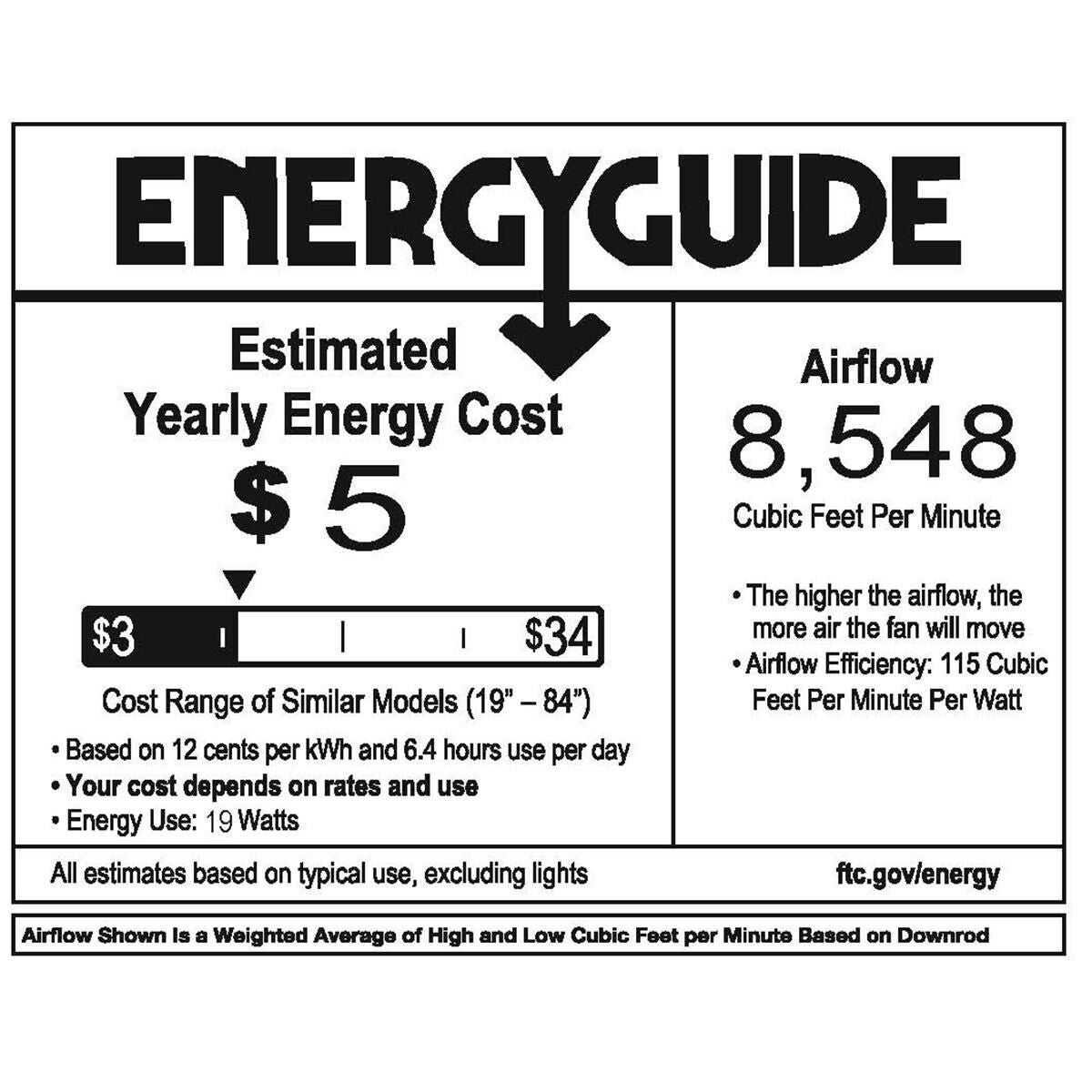 Sculpt 80 Inch Ceiling Fan with Light Kit by Hinkley Lighting