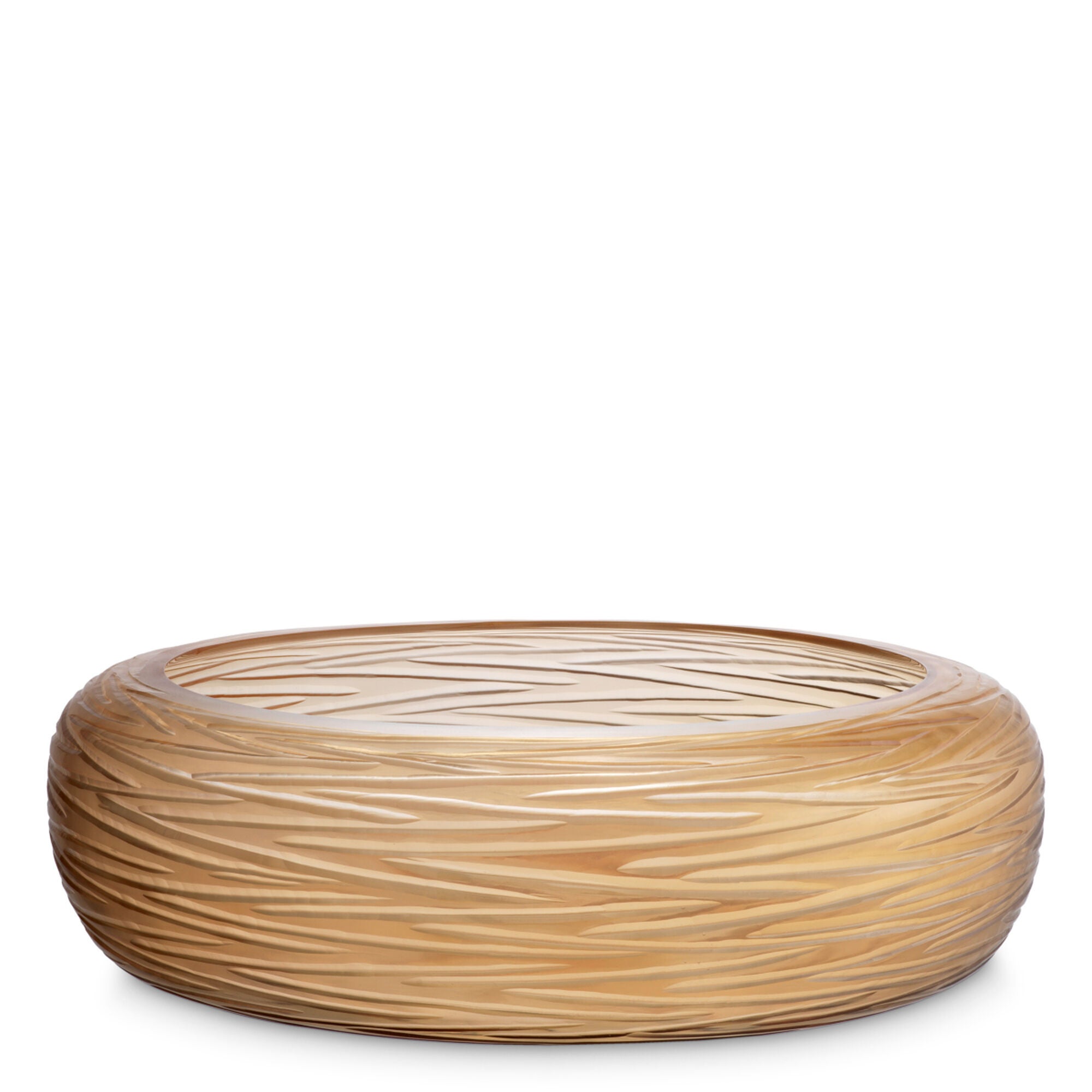 Shown in Recycled Handblown Glass, Peach Color finish