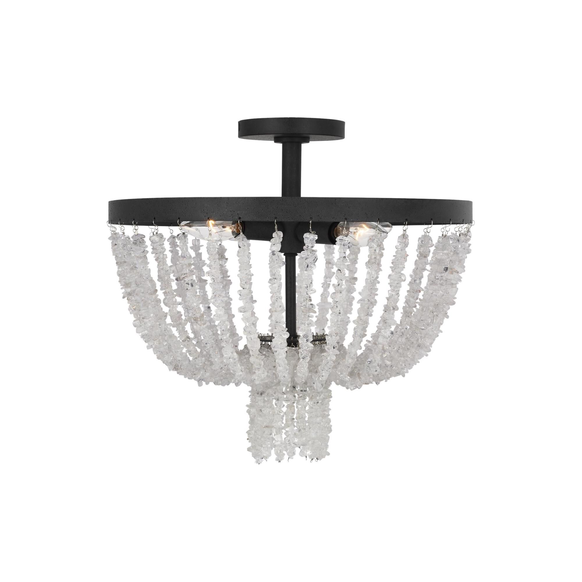 Alexa Hampton Leon 16 Inch 4 Light Semi Flush Mount by Visual Comfort Studio Collection
