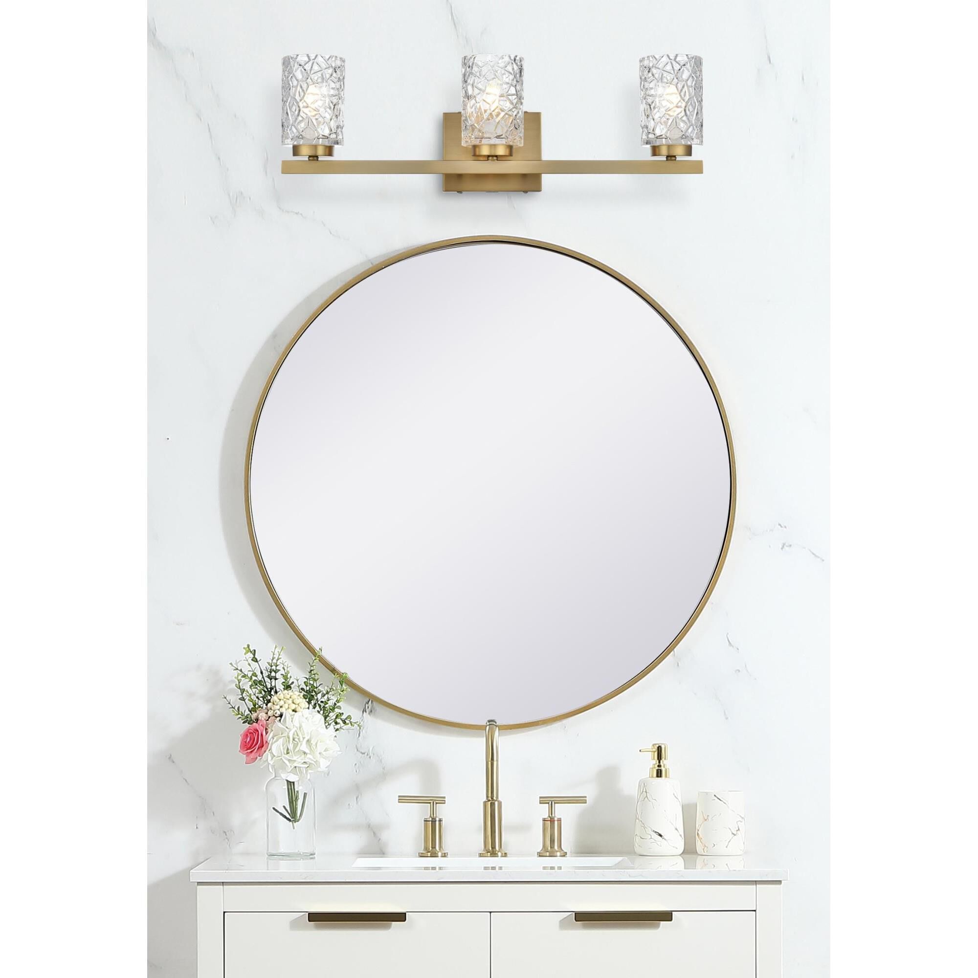 Shown in Satin Gold And Clear finish