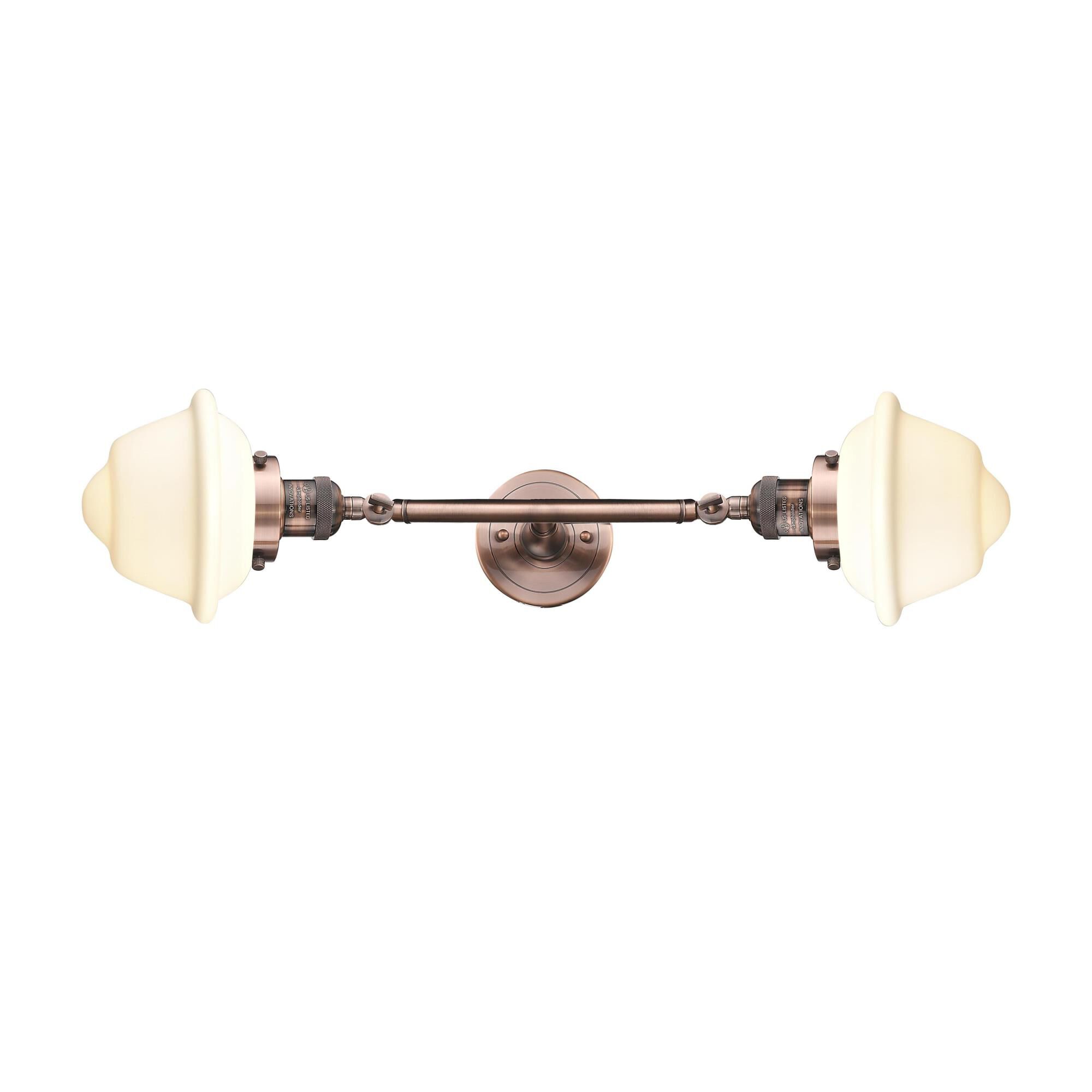 Bruno Marashlian Small Oxford 17 Inch 2 Light Bath Vanity Light by Innovations Lighting