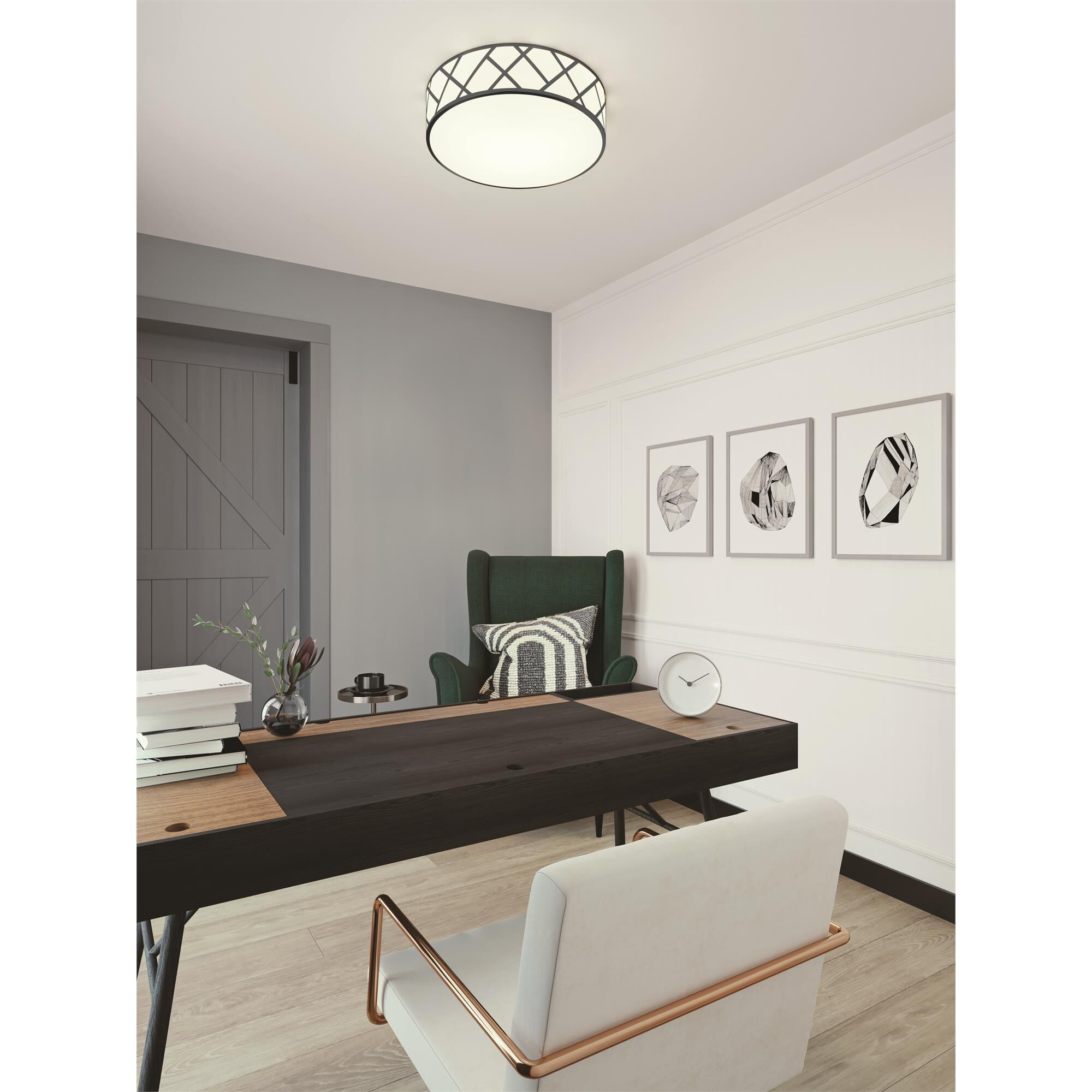 Haven 16 Inch 3 Light Flush Mount by AFX Lighting
