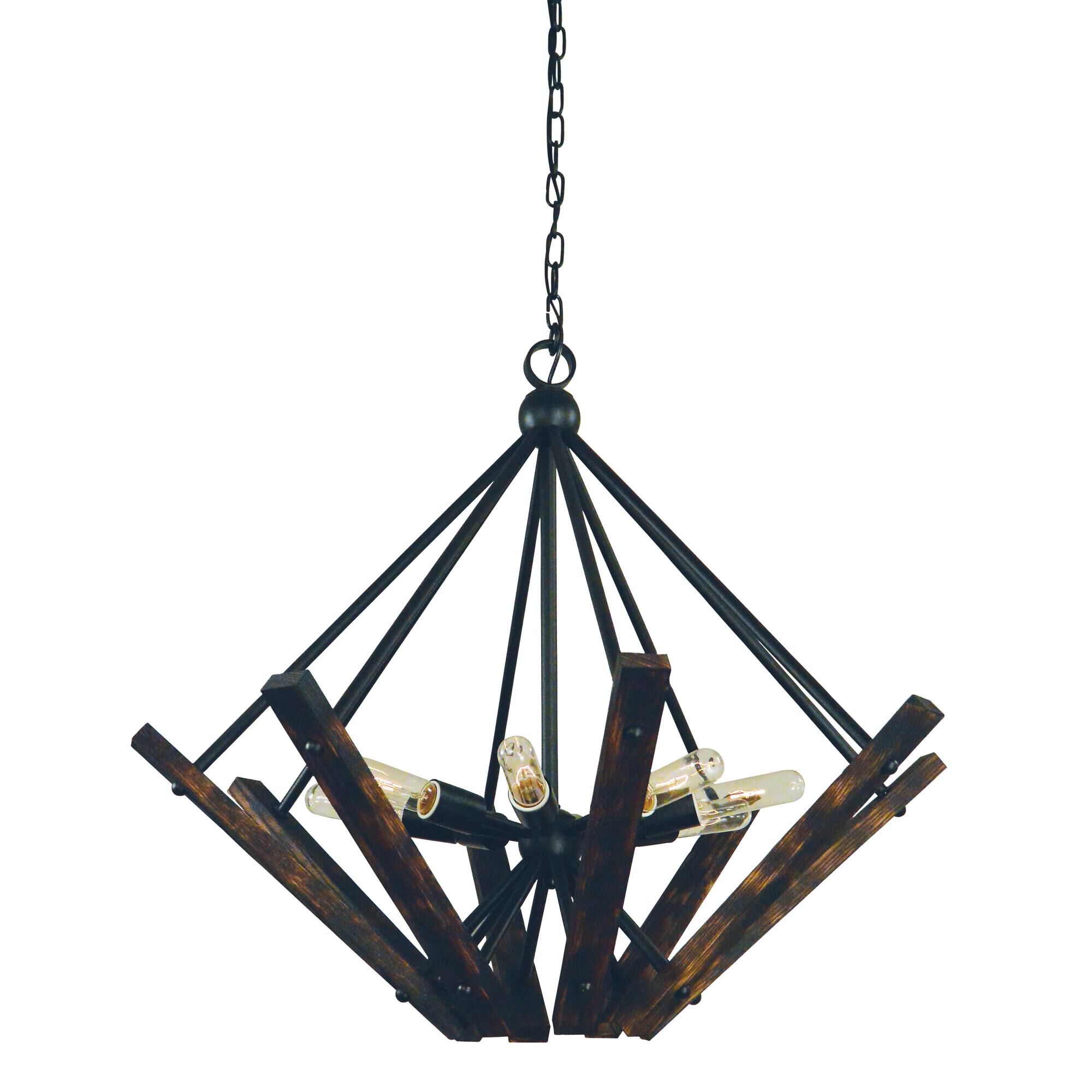 Rustic Chic 30 Inch 8 Light Chandelier by Framburg
