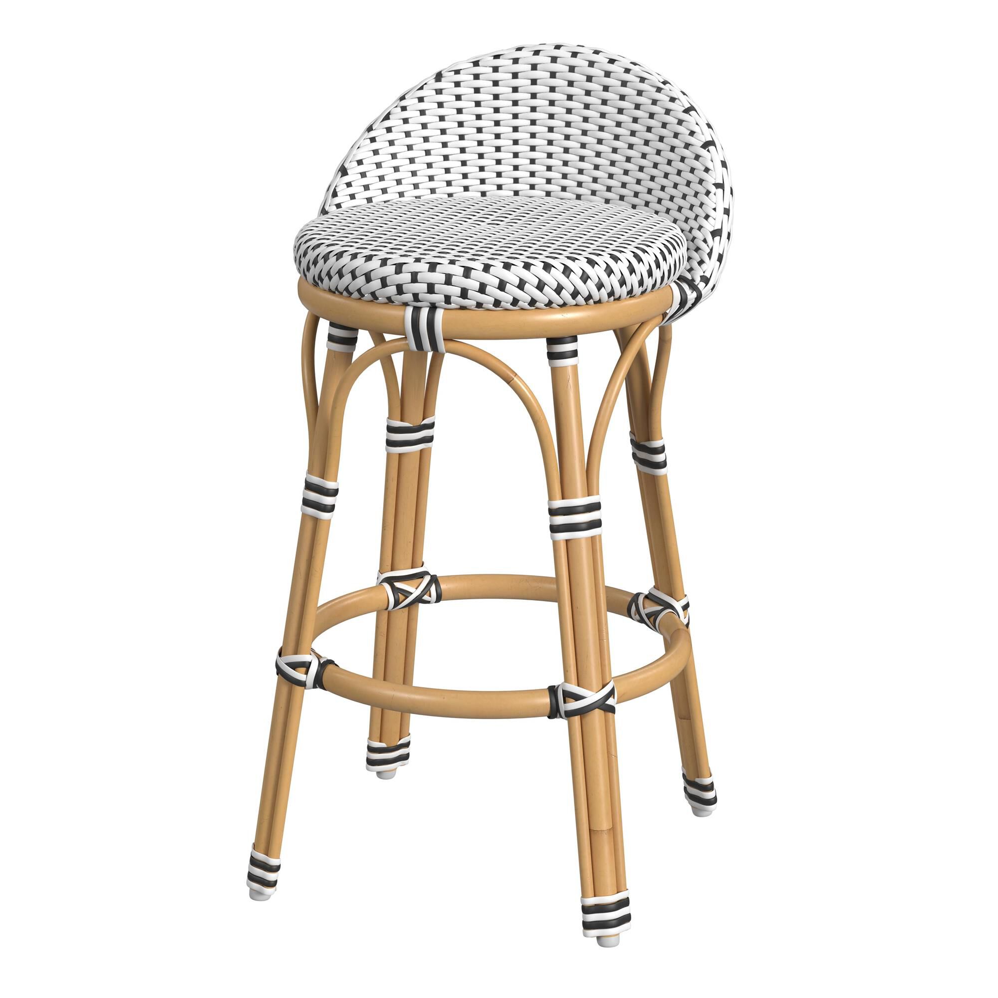 Shown in Black and Natural Rattan Frame finish
