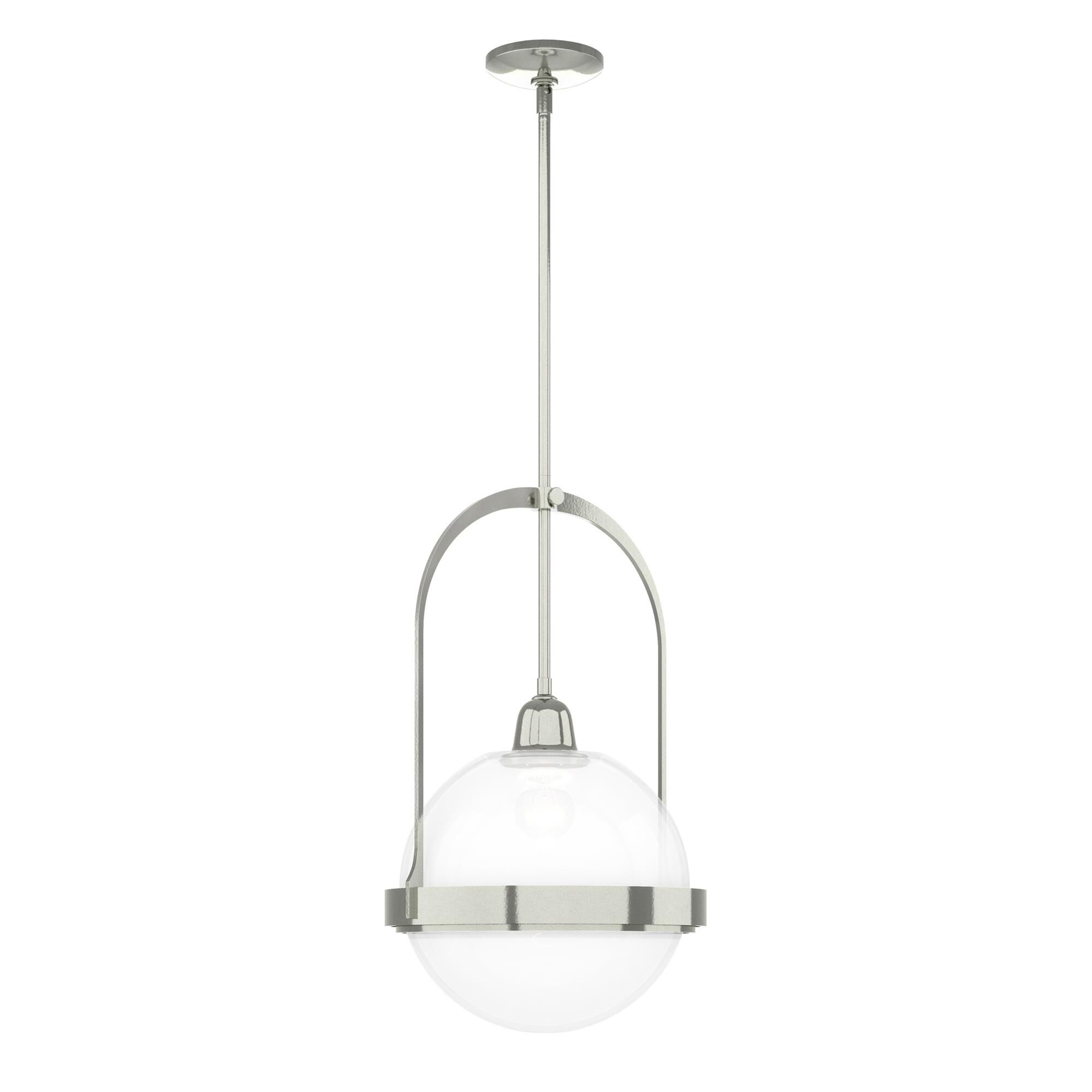 Shown in Sterling finish and Opaline glass