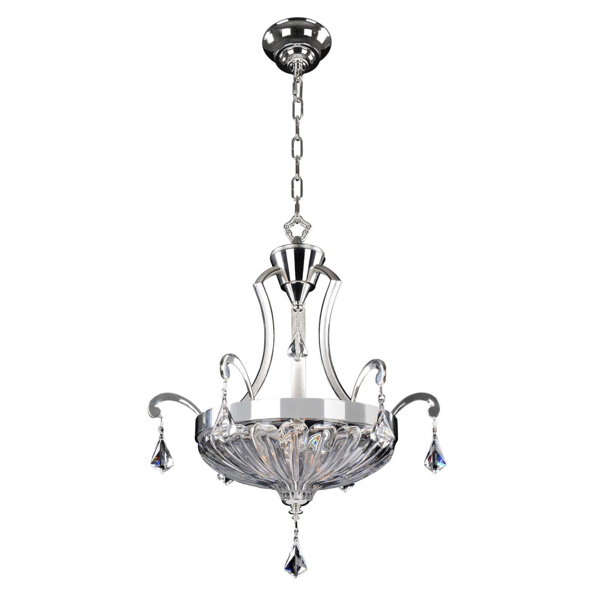 Shown in 2-Tone Silver finish and Firenze Clear crystal