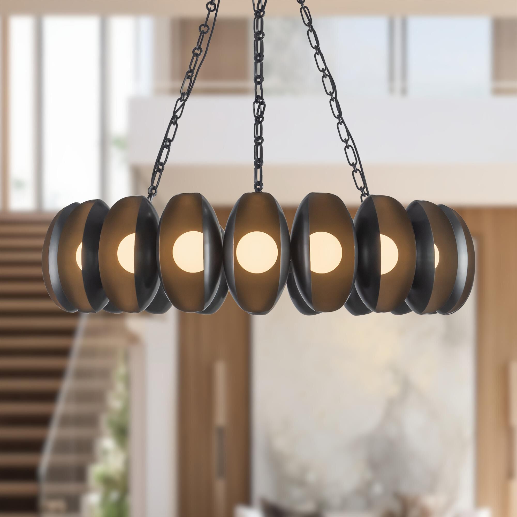 Haejung Roe Cortez 37 Inch Chandelier by Alora Lighting