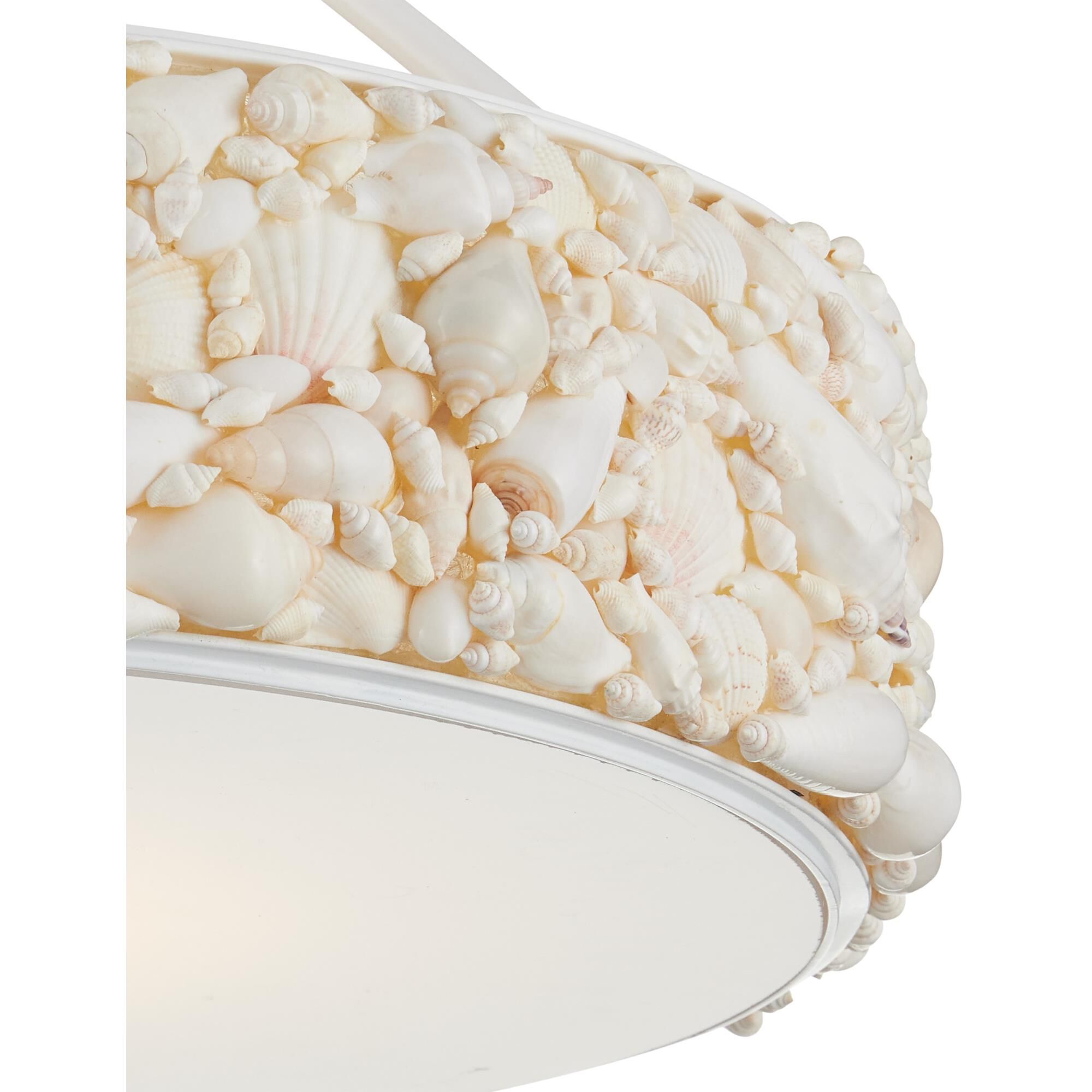 Turbinella 19 Inch Semi Flush Mount by Currey and Company