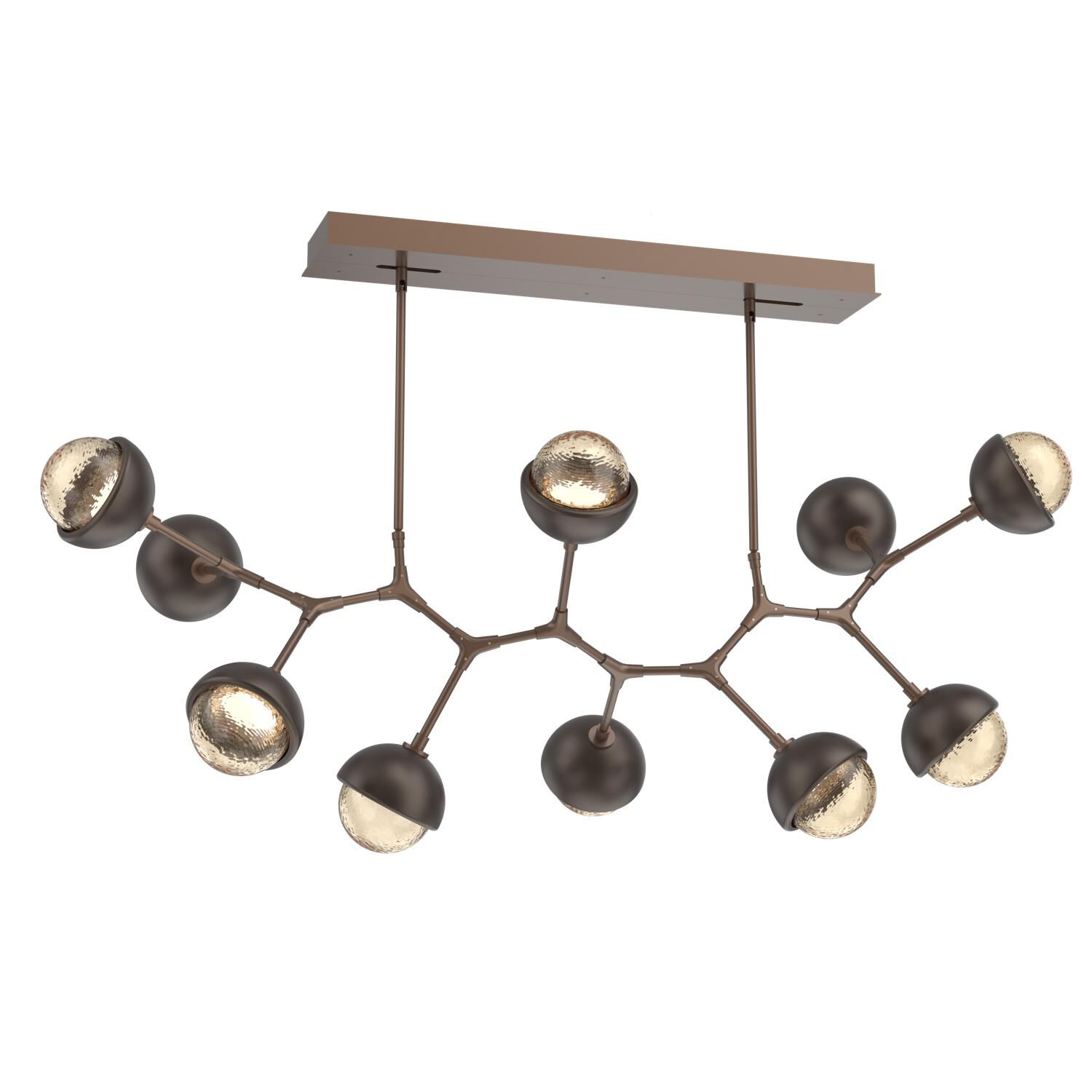 Levi Wilson Cabochon 56 Inch Linear Suspension Light by Hammerton Studio