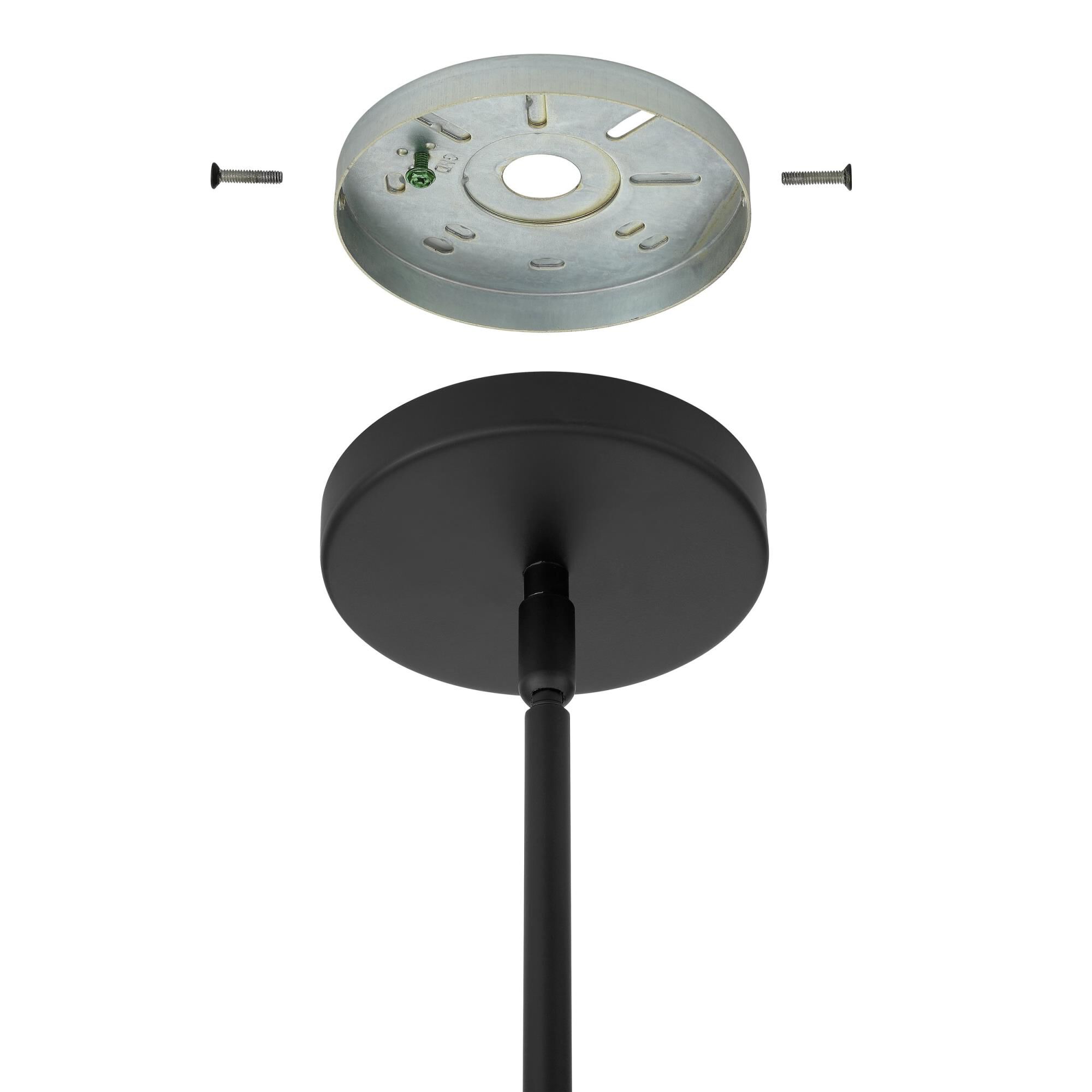 Shown in Matte Black finish and Opal glass