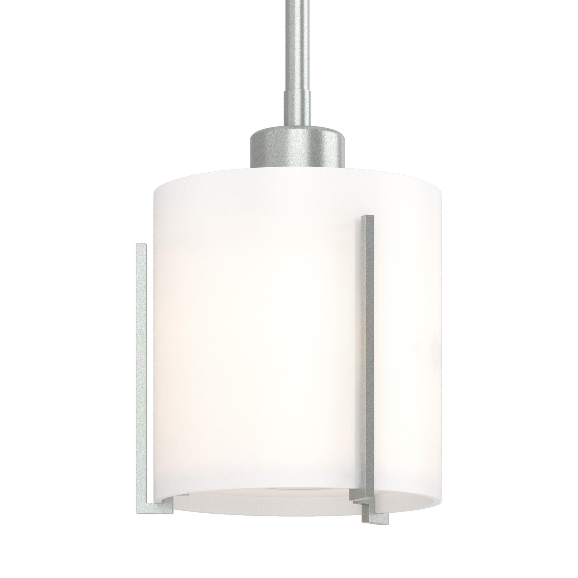 Shown in Vintage Platinum finish and Opal glass