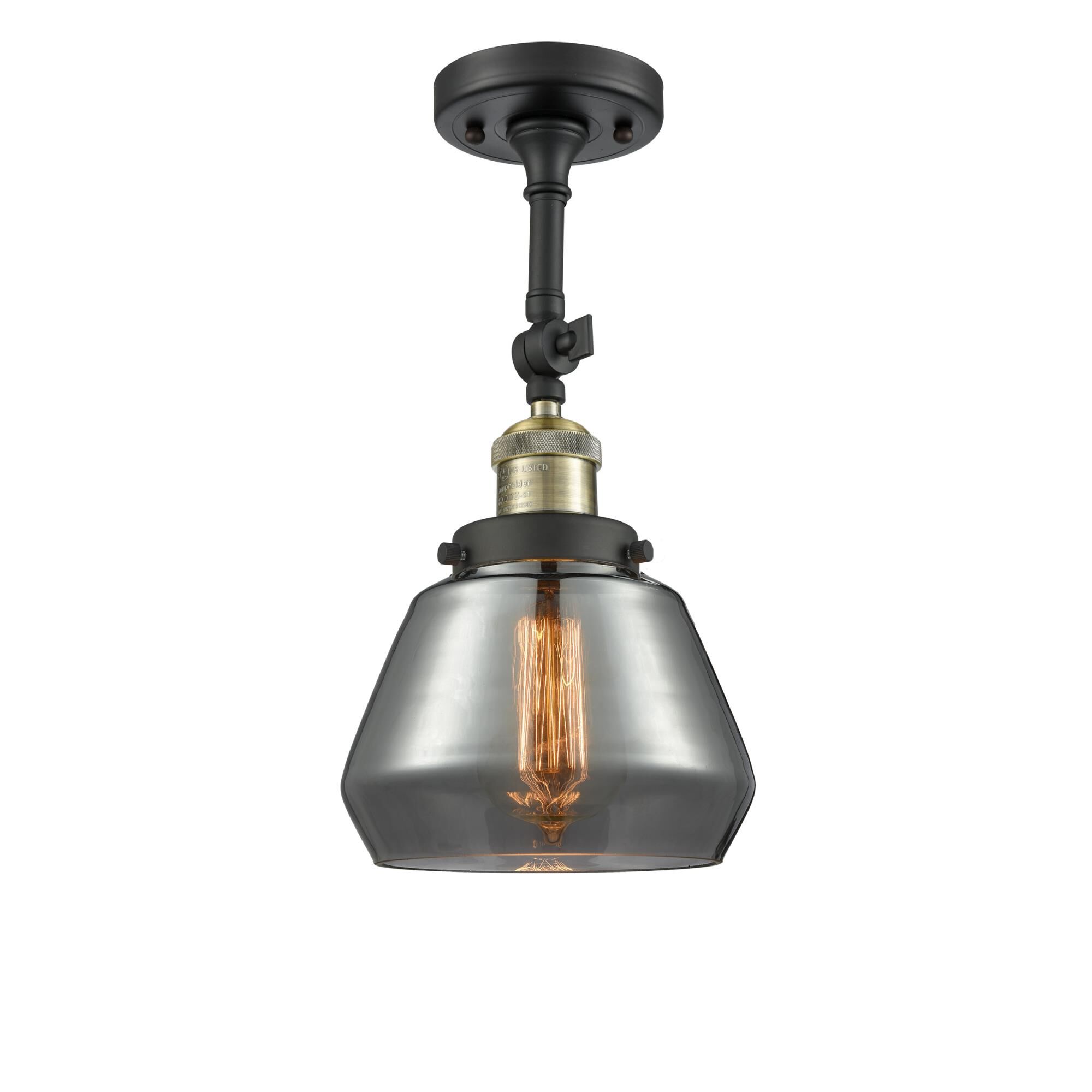 Bruno Marashlian Fulton 7 Inch 1 Light Semi Flush Mount by Innovations Lighting