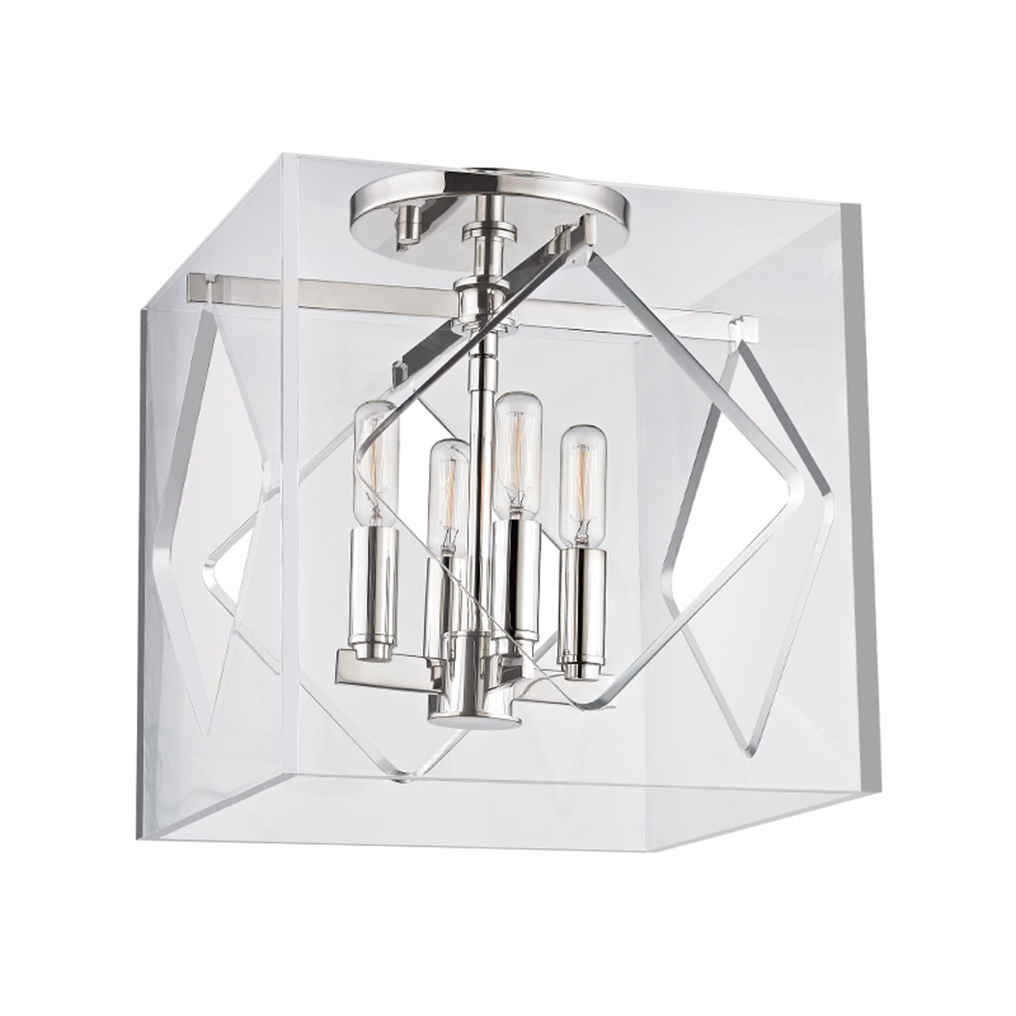 Travis 12 Inch 4 Light Flush Mount,