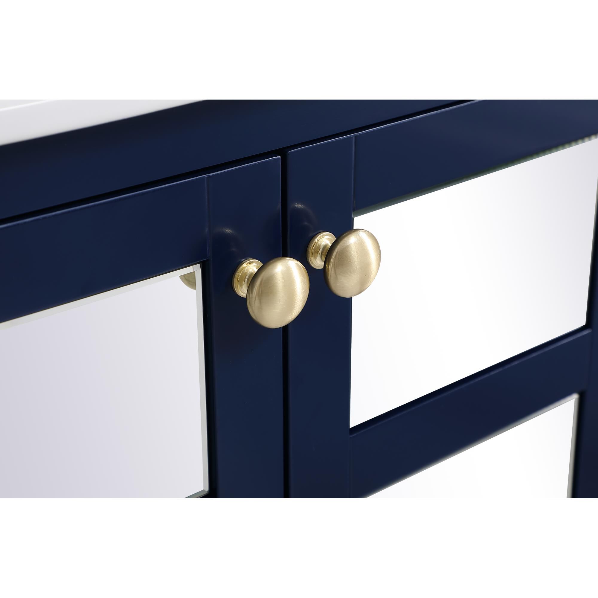 Shown in Blue And White And Gold With White Porcelain finish