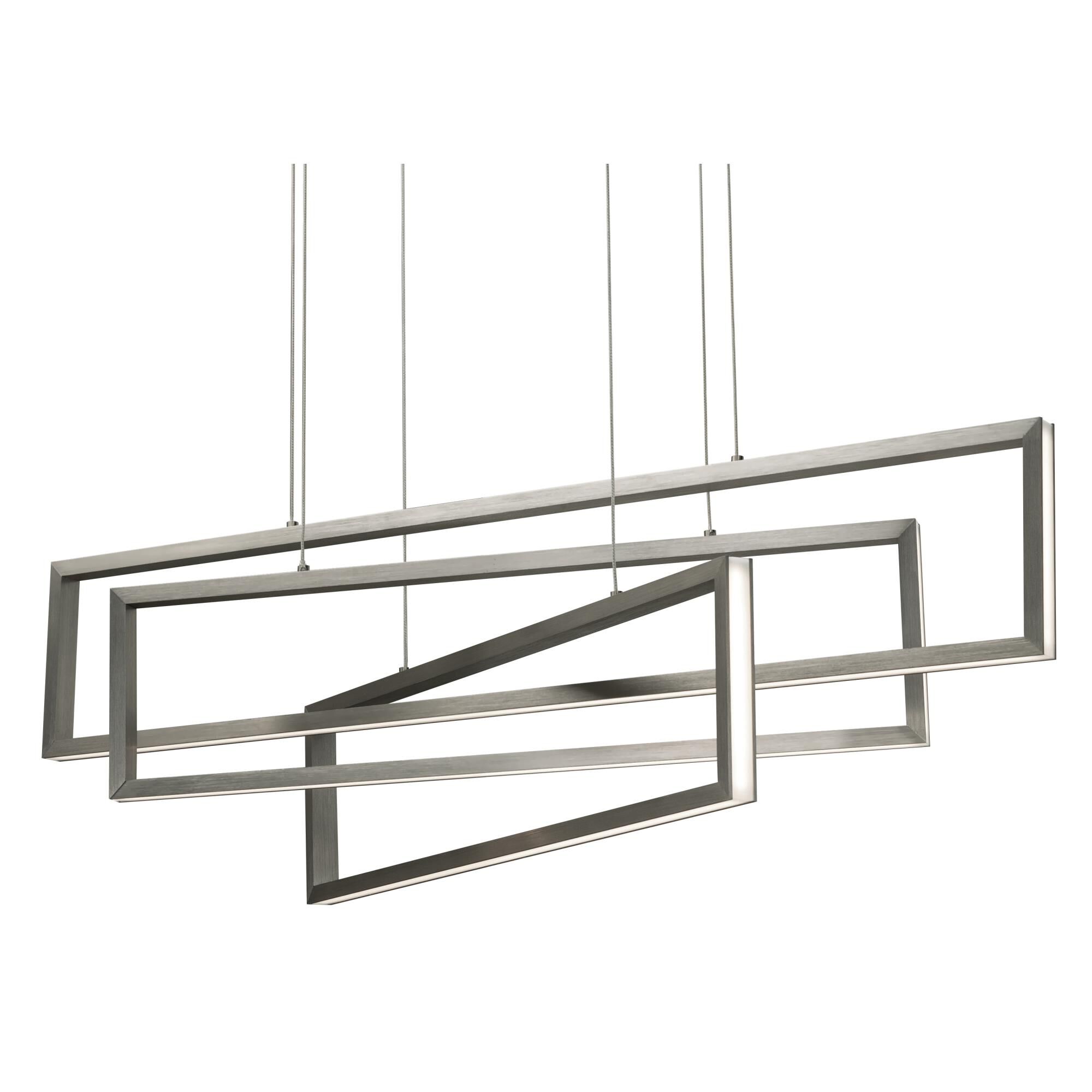 Shown in Satin Nickel finish and White Acrylic shade