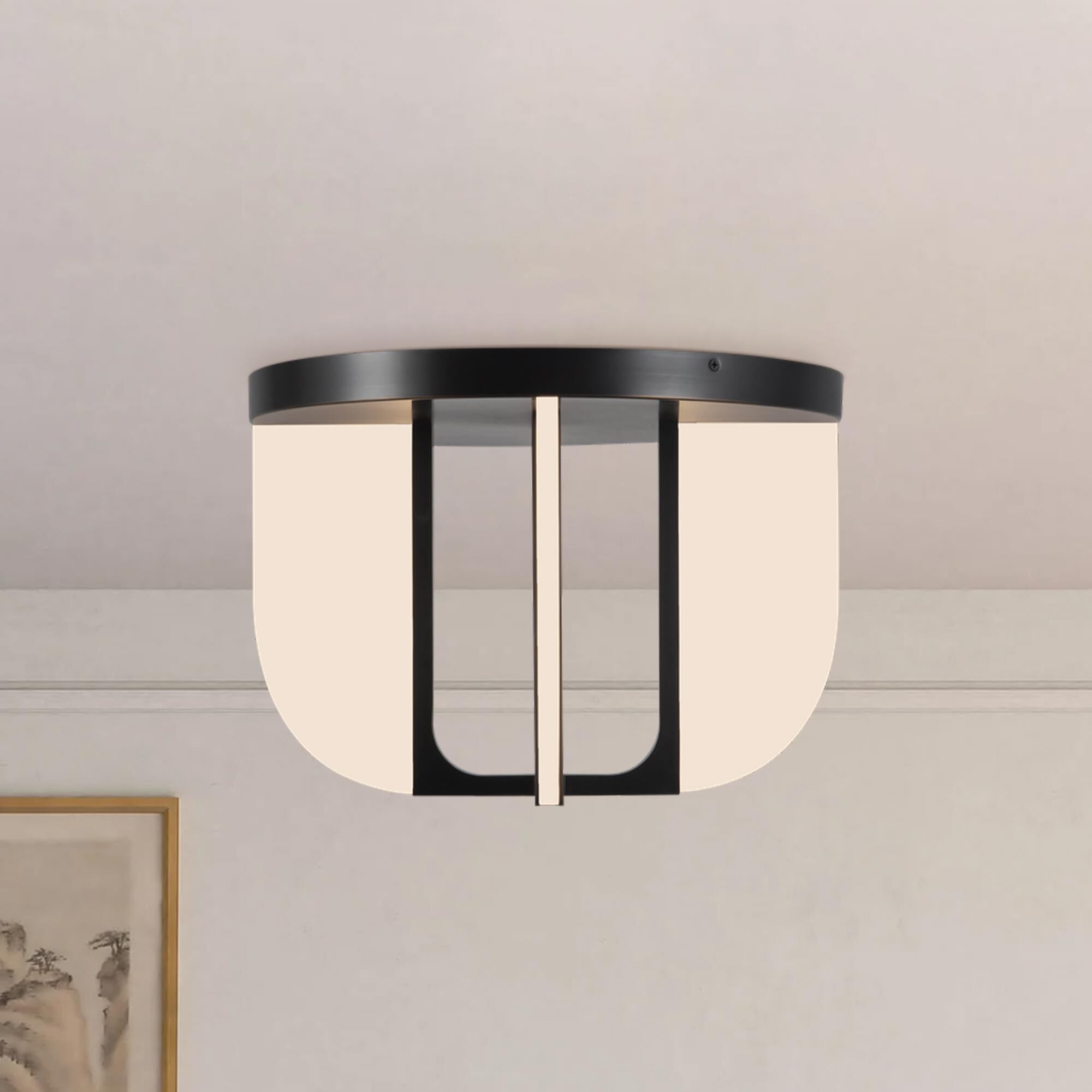 Elisa Carlucci Anders 17 Inch Semi Flush Mount by Alora Lighting