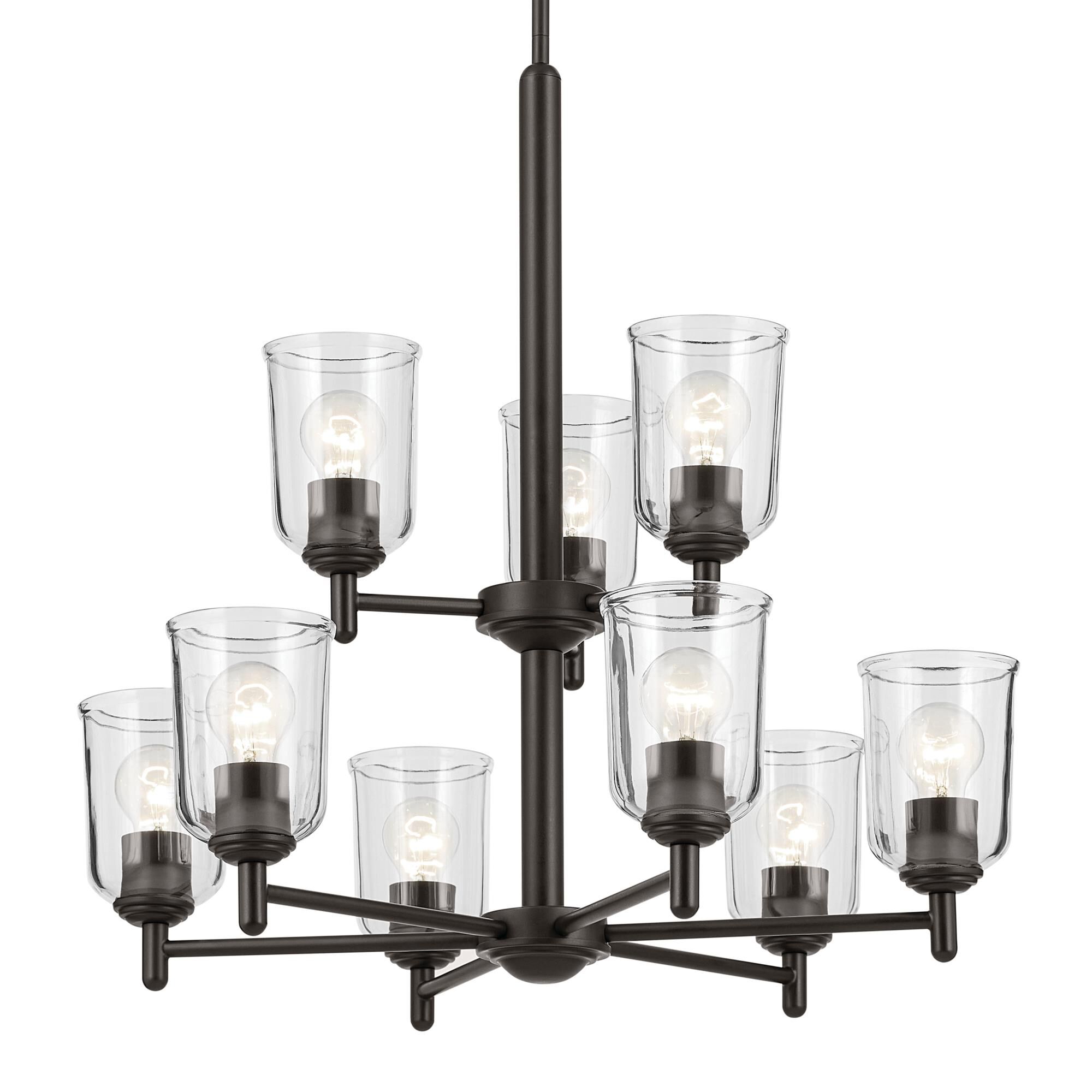 Shown in Olde Bronze finish and Clear glass