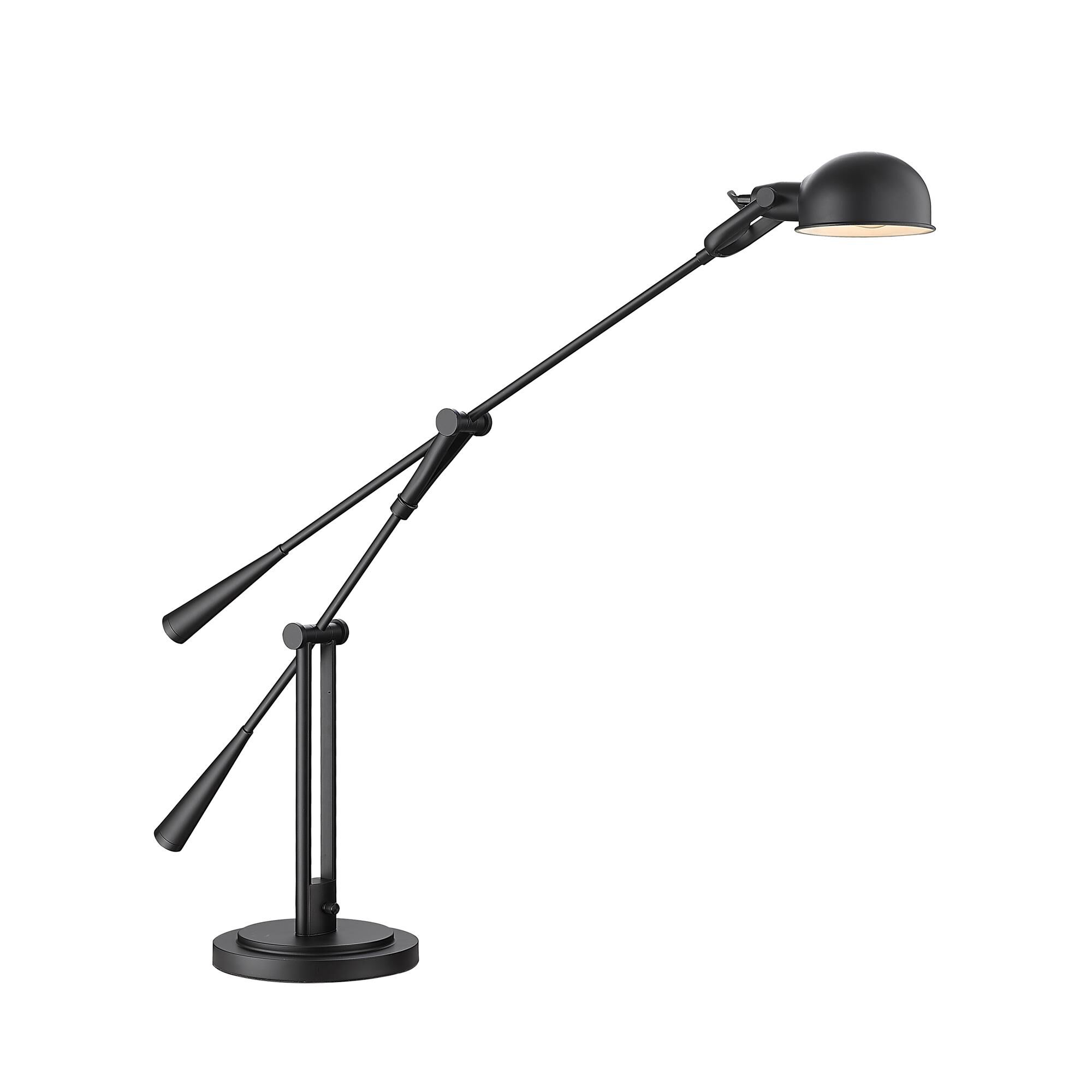 Shown in Matte Black finish and Matte Black glass and Matte Black shade