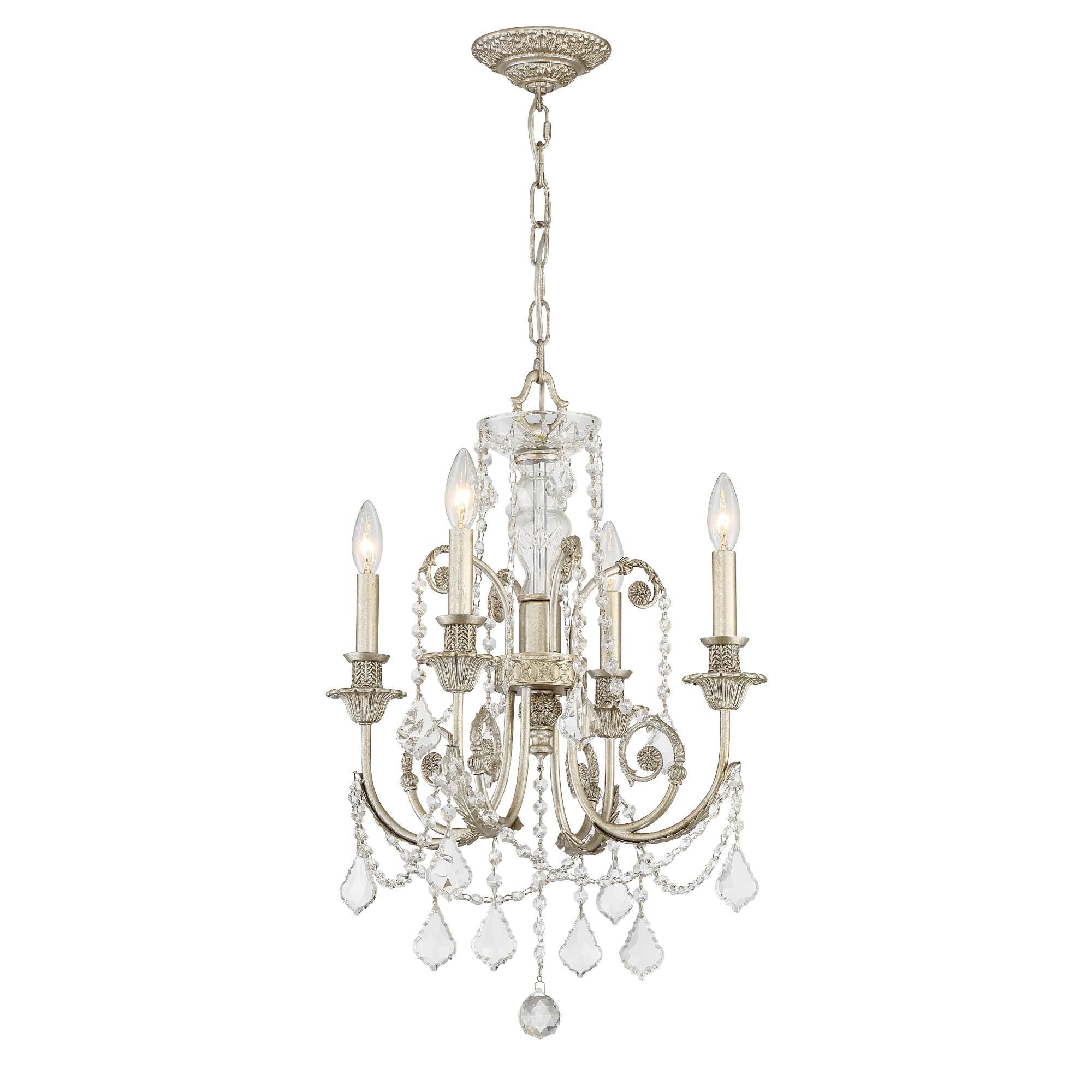 Regis 17 Inch 4 Light Mini Chandelier by Crystorama