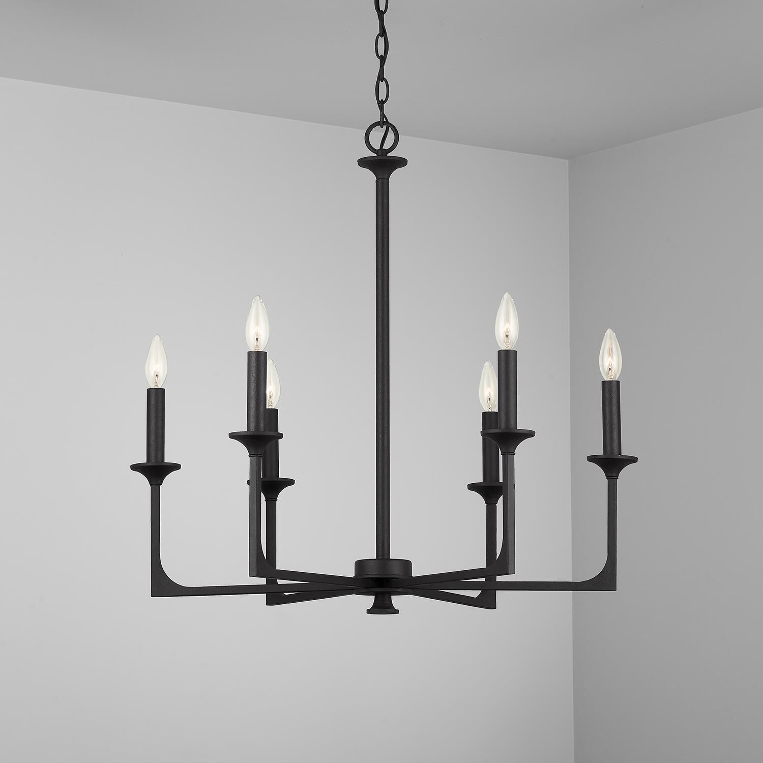 Clint 28 Inch 6 Light Chandelier by Capital Lighting Fixture Company
