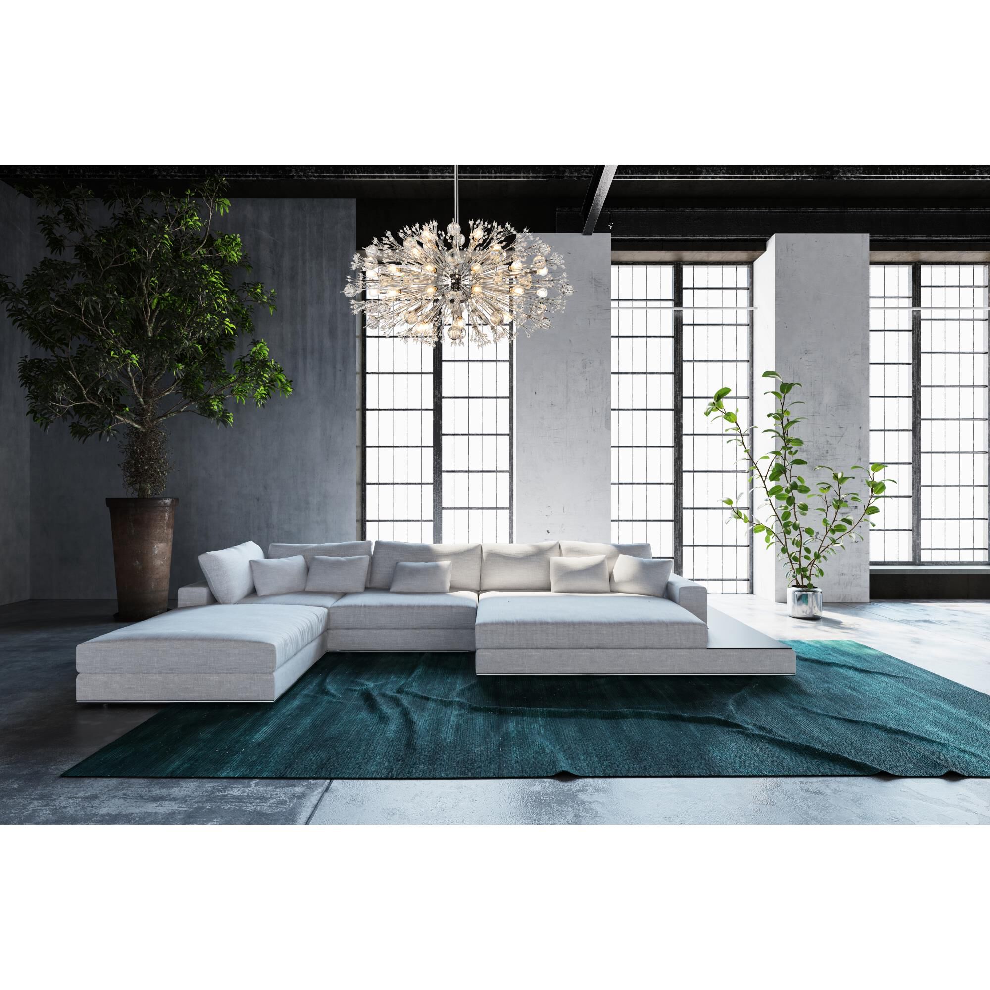 Vera 42 Inch Large Pendant by Elegant Lighting