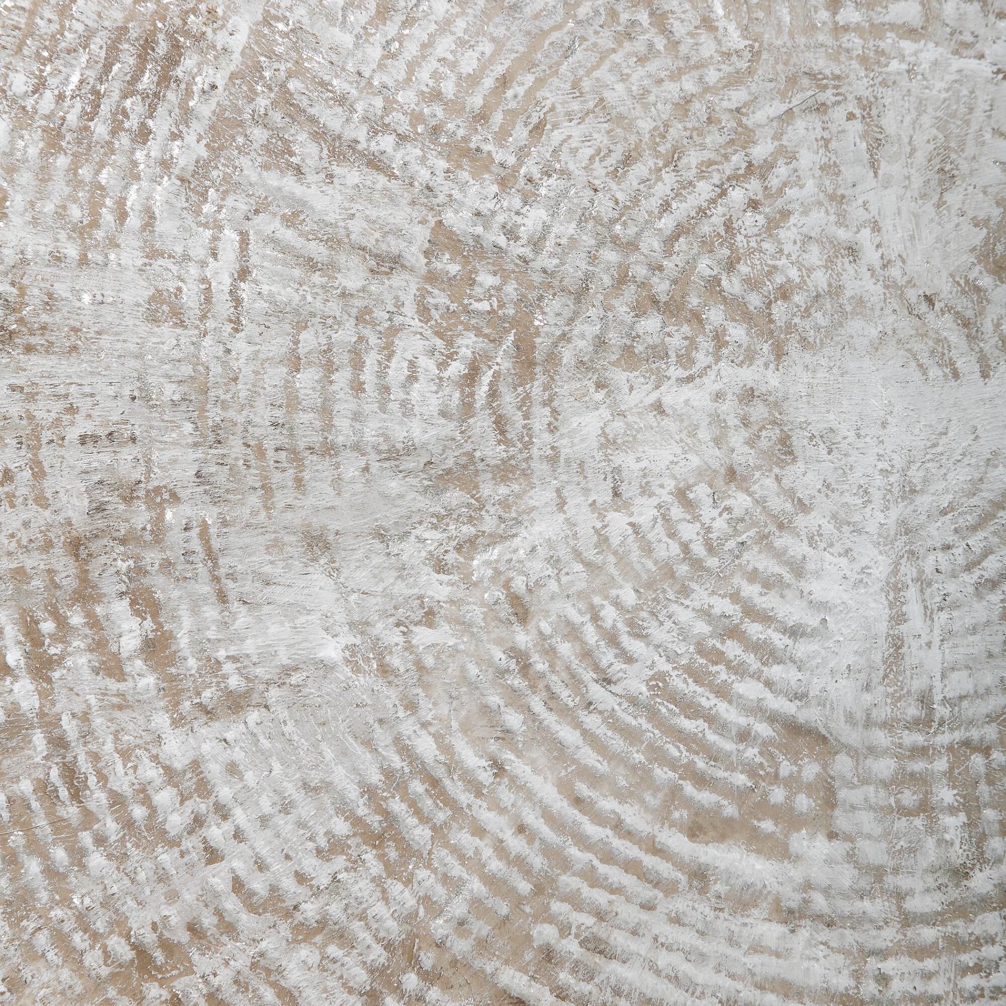 Shown in Heavily Textured With Natural Tones And Metallic Silver Highlights, Textured Antique Silver Frame finish