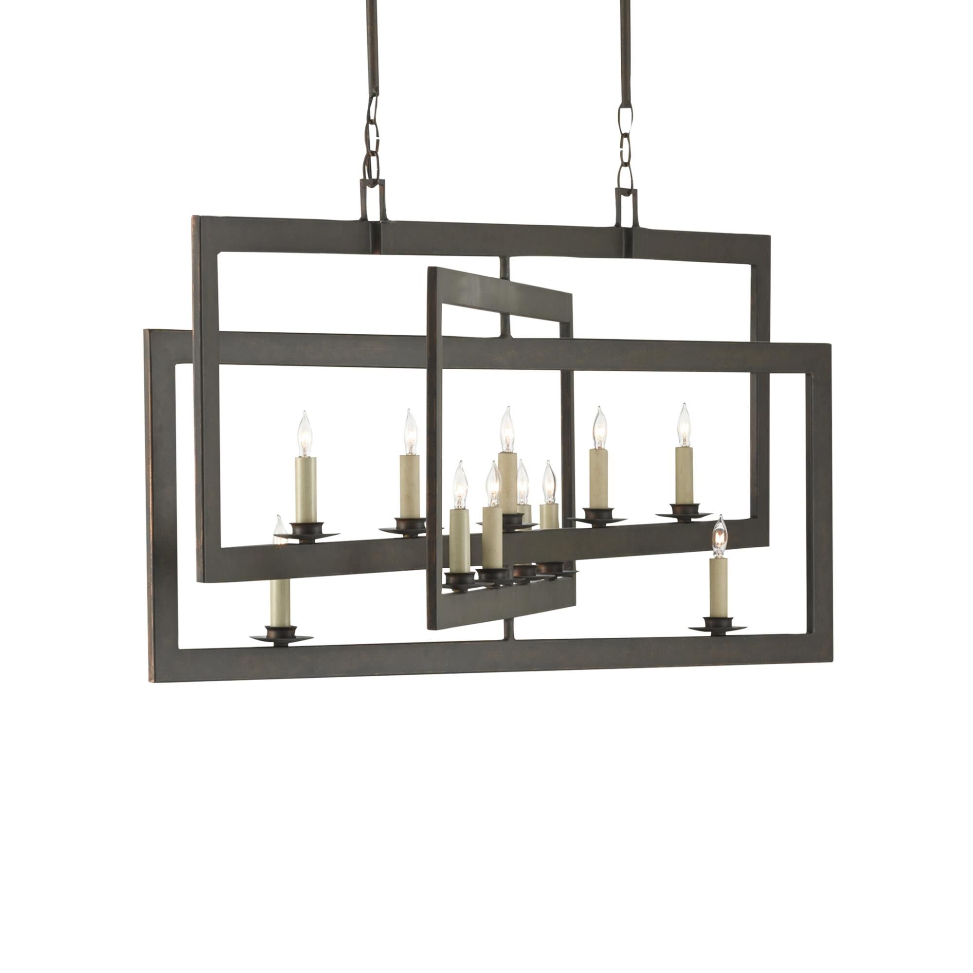 Middleton 54 Inch 11 Light Chandelier by Currey and Company