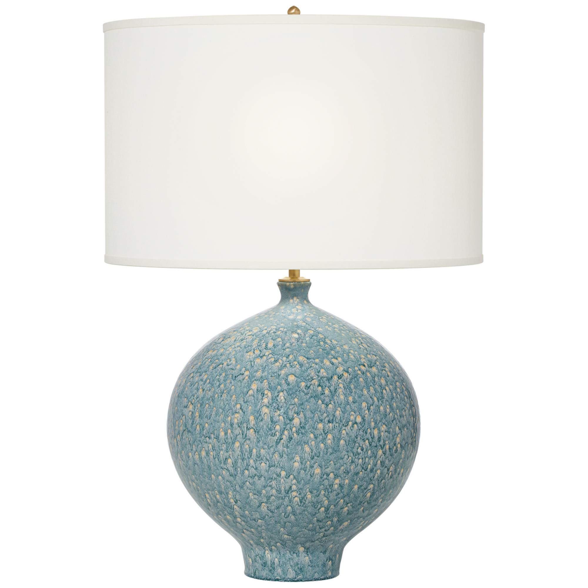 Shown in Blue Lagoon finish and Linen shade