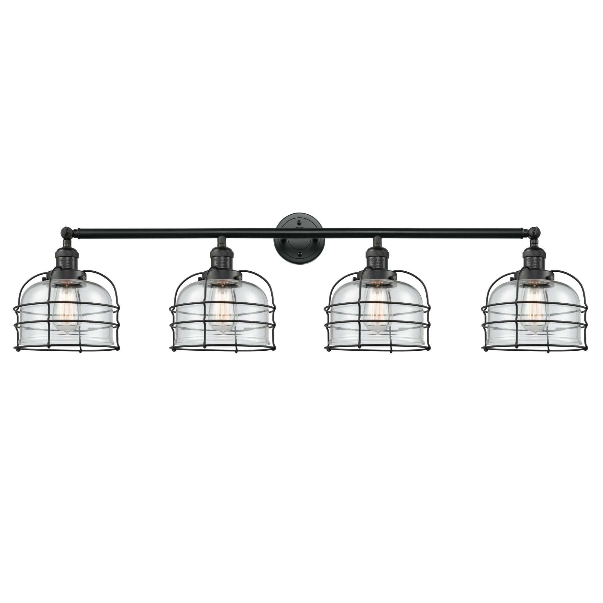 Bruno Marashlian Large Bell Cage 44 Inch 4 Light Bath Vanity Light by Innovations Lighting